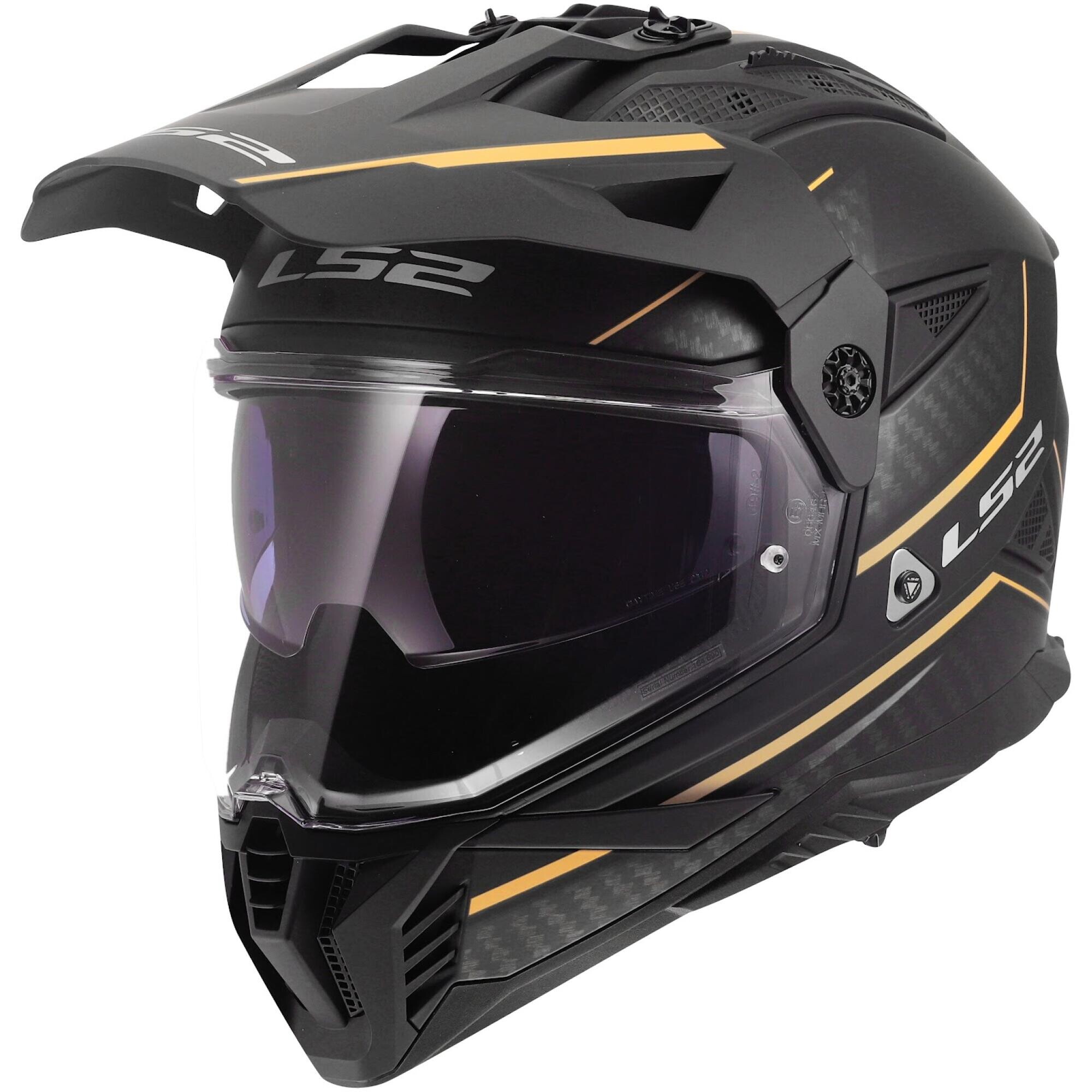 Casque LS2 MX702 Pioneer II Atron Noir Orange Or - 2XL