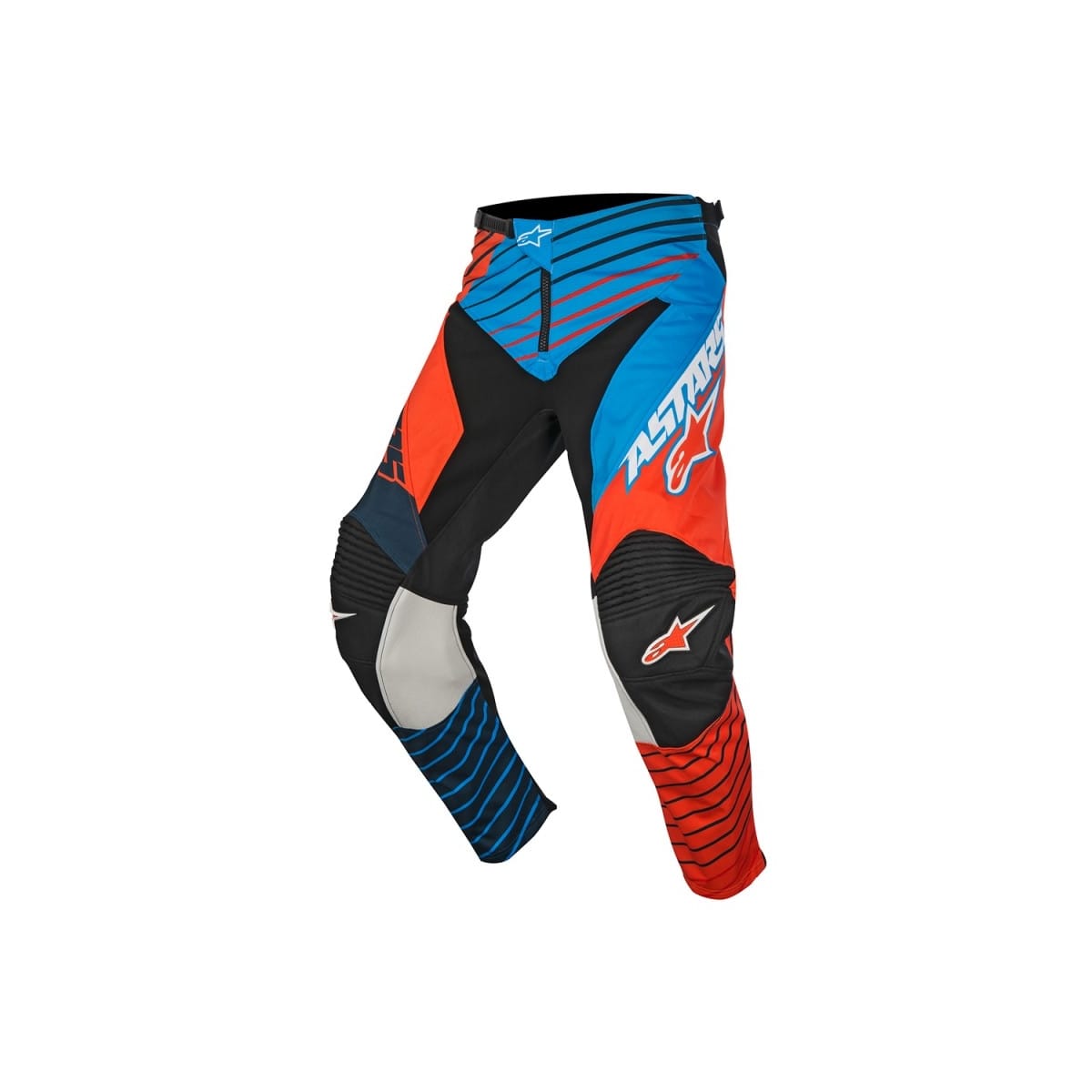 Pantalon Alpinestars Racer Braap 7074 Bleu/Orange/Noir