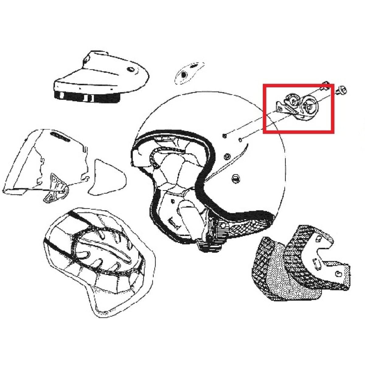BASE PLATE ARAI SZ XTEND
