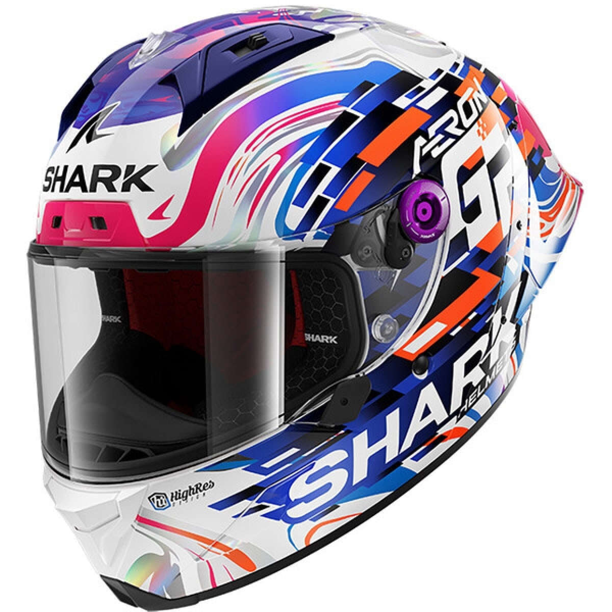 CASQUE SHARK AERON GP REPLICA ZARCO VIOLET BLEU / 2XL
