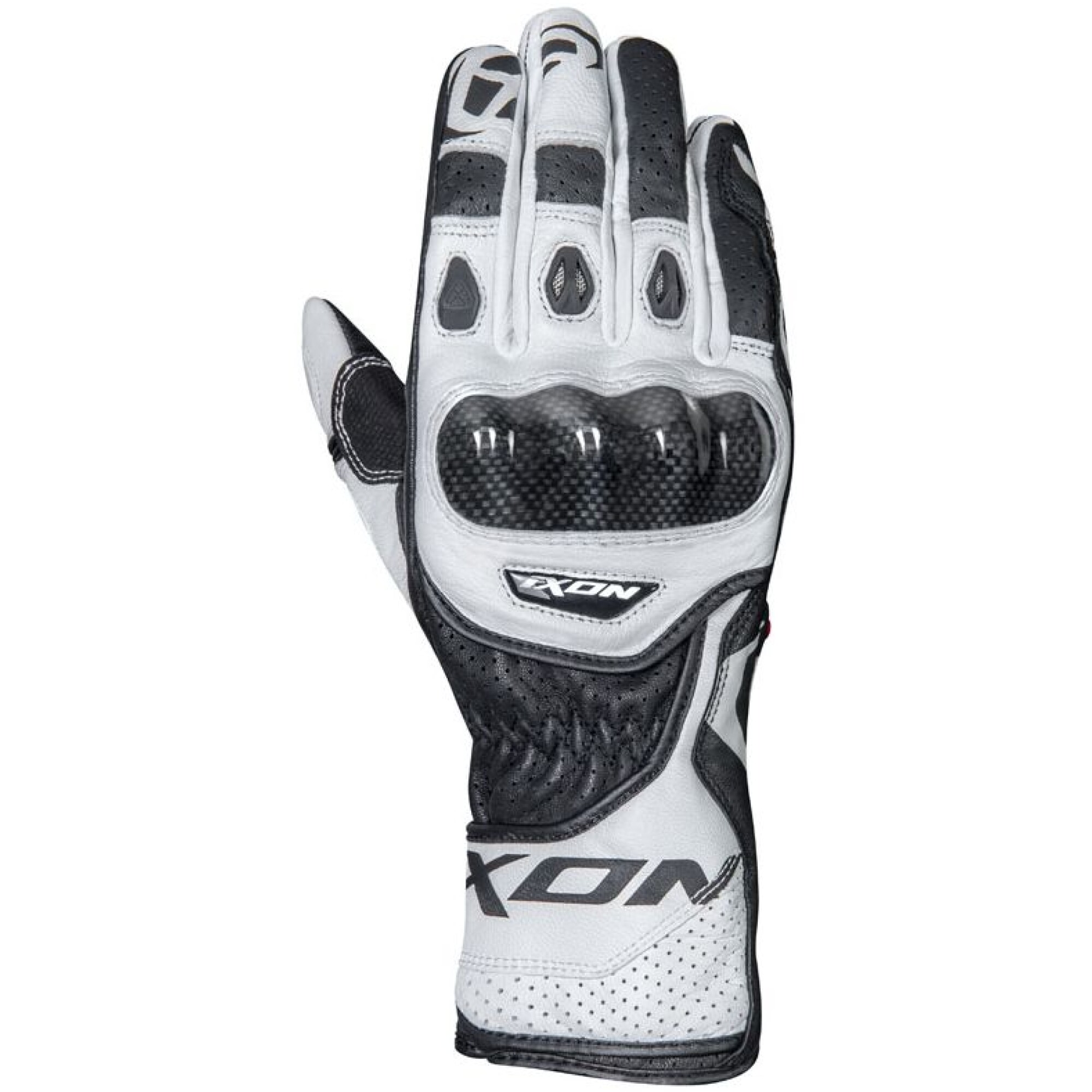 Gants Ixon RS Circuit-R Blanc Noir - 2XL