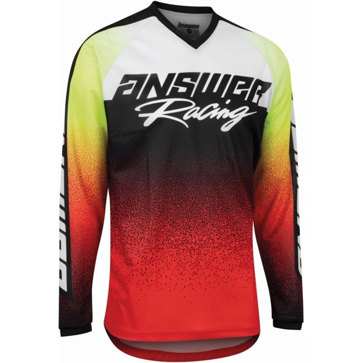MAILLOT ANSWER MX22 SYNCRON PRISM M/ROUGE JAUNE FLUO