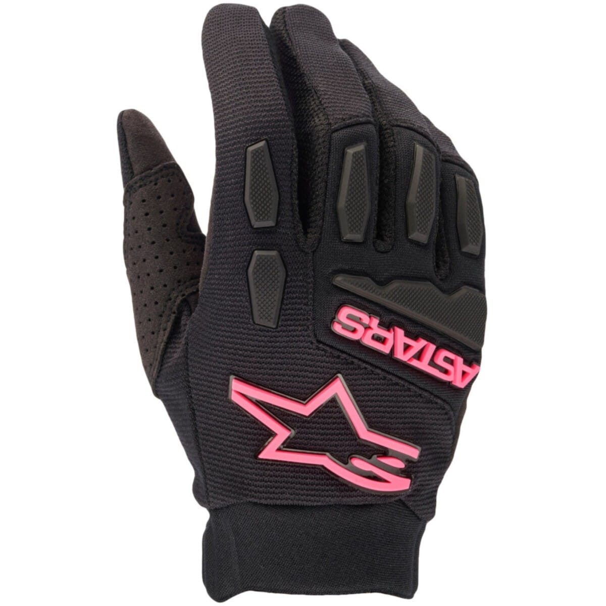 Gants Cross Femme Alpinestars Stella Full Bore Noir Rose Fluo