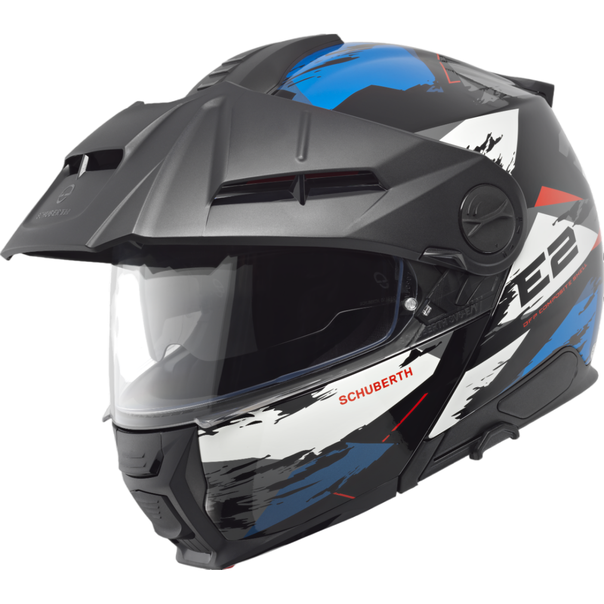 Casque Schuberth E2 Trail Bleu Blanc Noir - 3XL