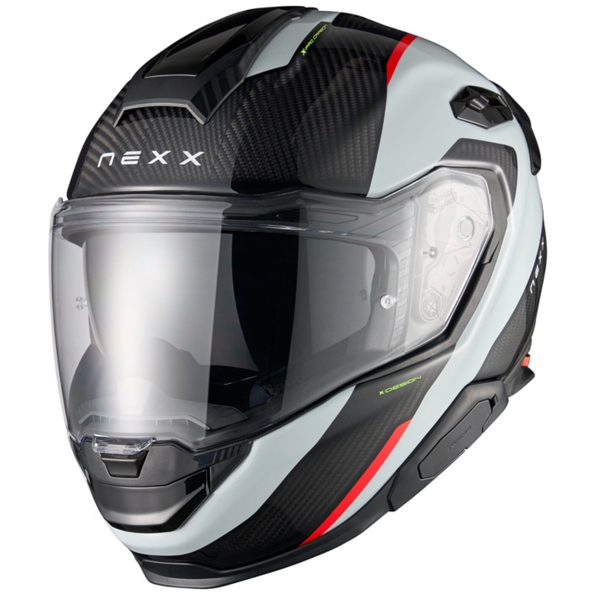 Casque Nexx X.TR Rush Gris Rouge - 2XS
