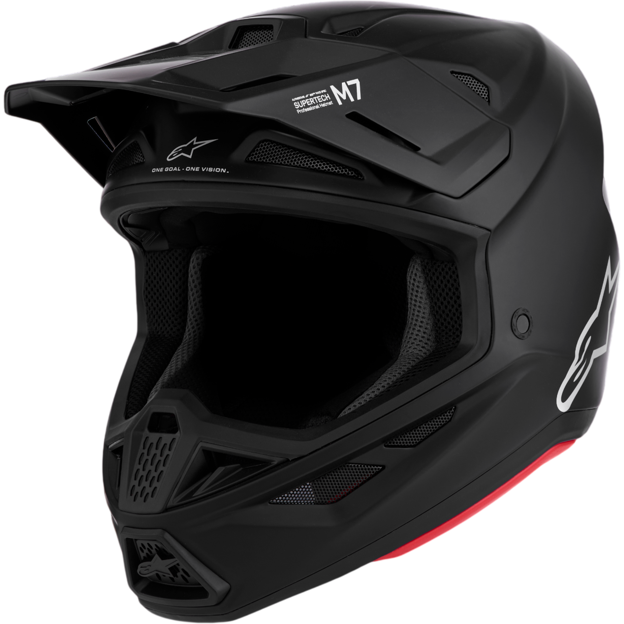 Casque Cross Alpinestars S-M7 Solid Noir Mat - 2XL