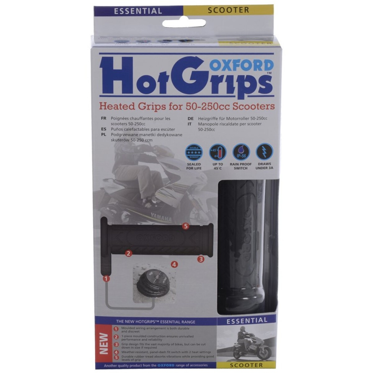 Poignées Chauffantes Oxford Scooter