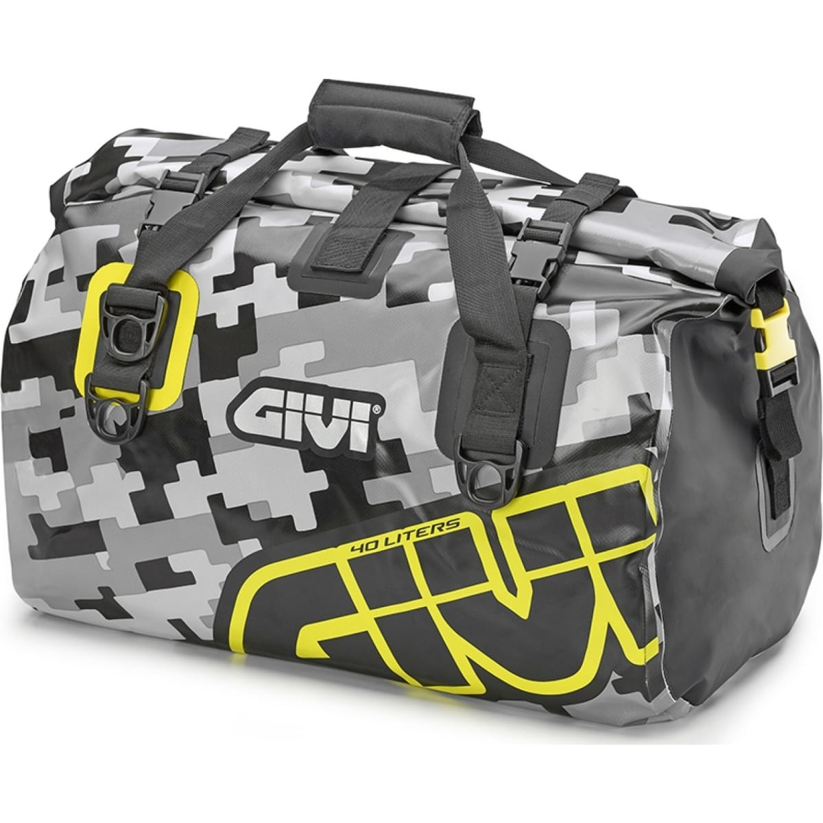 Sac De Selle Étanche Givi Easy-T 40L Camo Gris Jaune