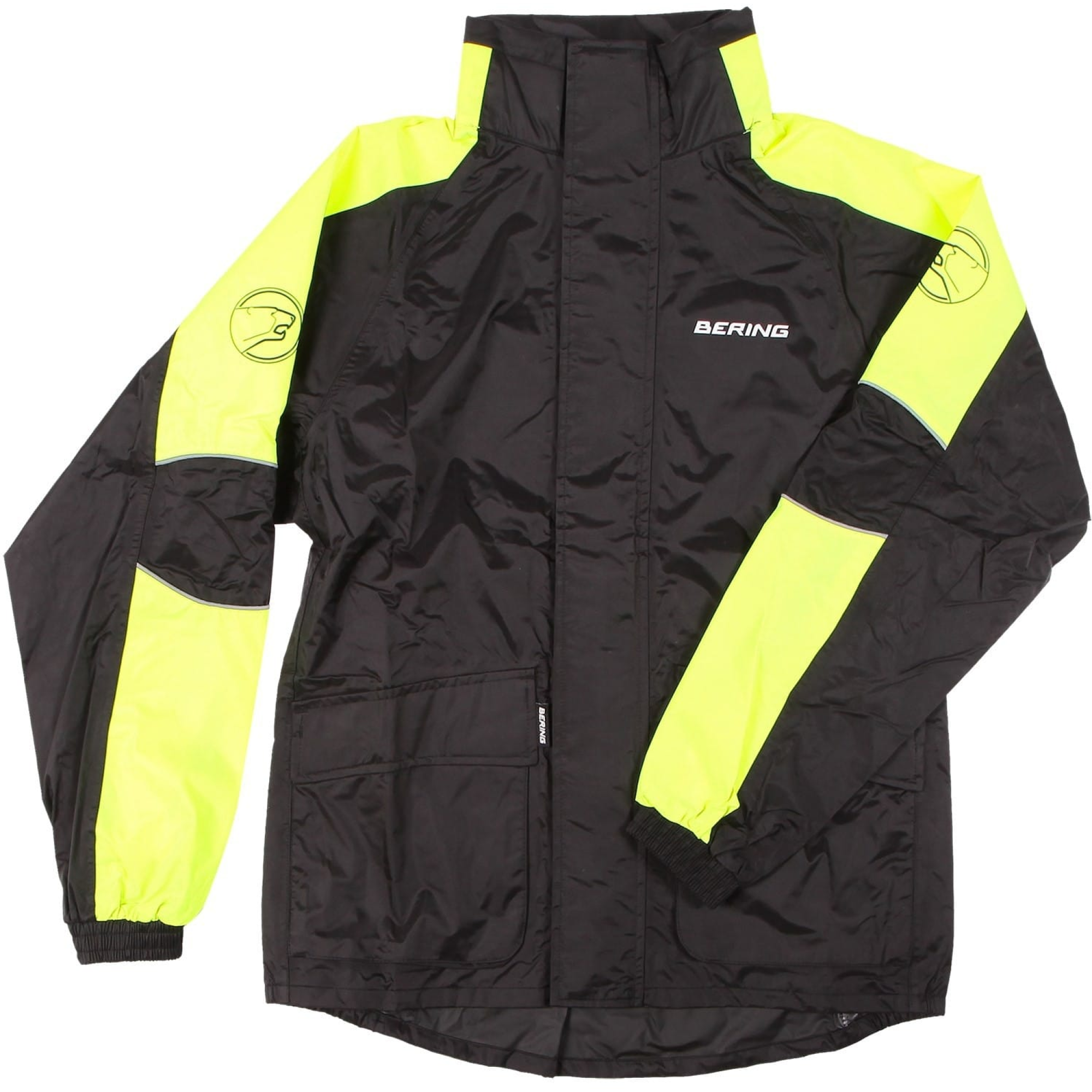 Veste De Pluie Bering Maniwata Noir Jaune Fluo - 2XL