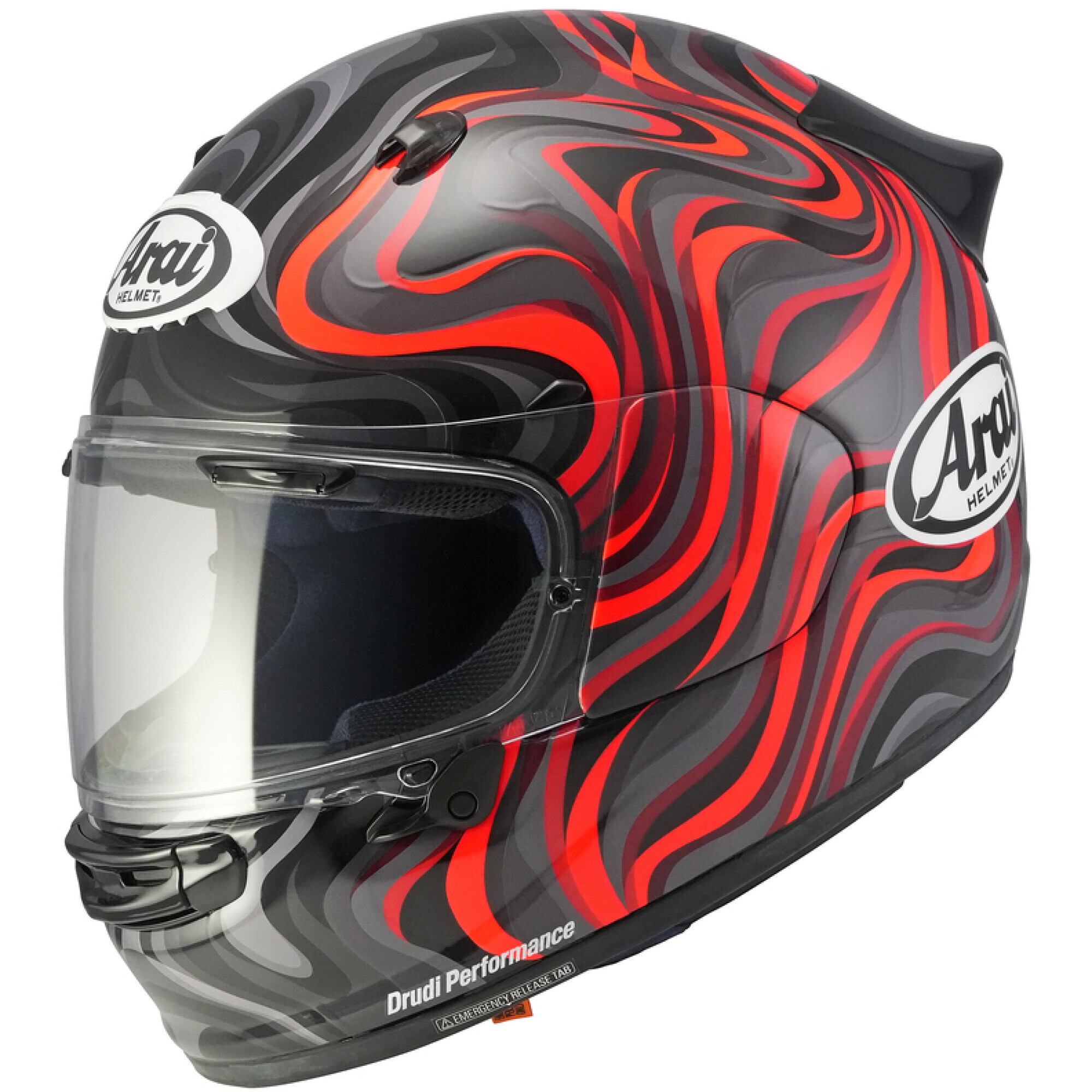 Casque Arai Quantic Swirl Rouge - L