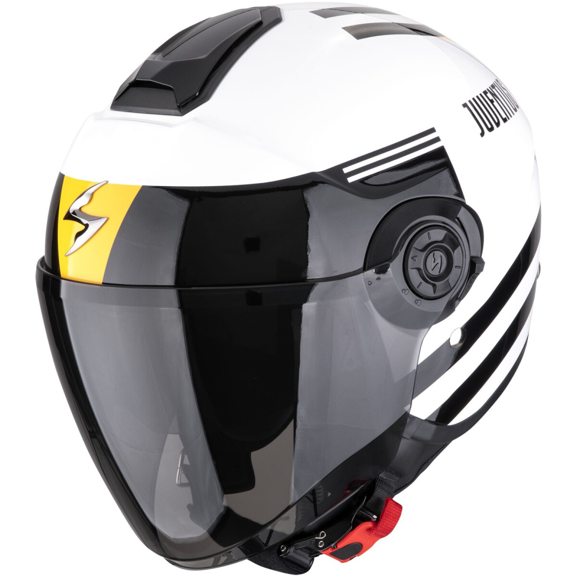 Casque Scorpion Exo-City II Juventus Blanc Noir Jaune - L