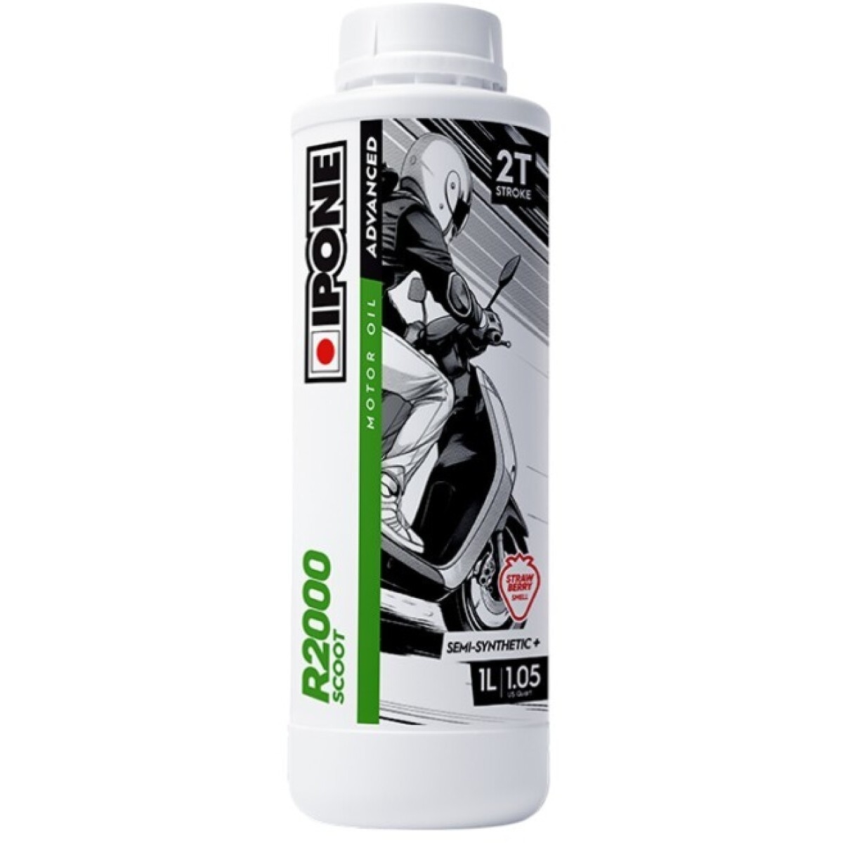 HUILE MOTEUR IPONE R2000 SCOOT ADVANCED FRAISE 1L