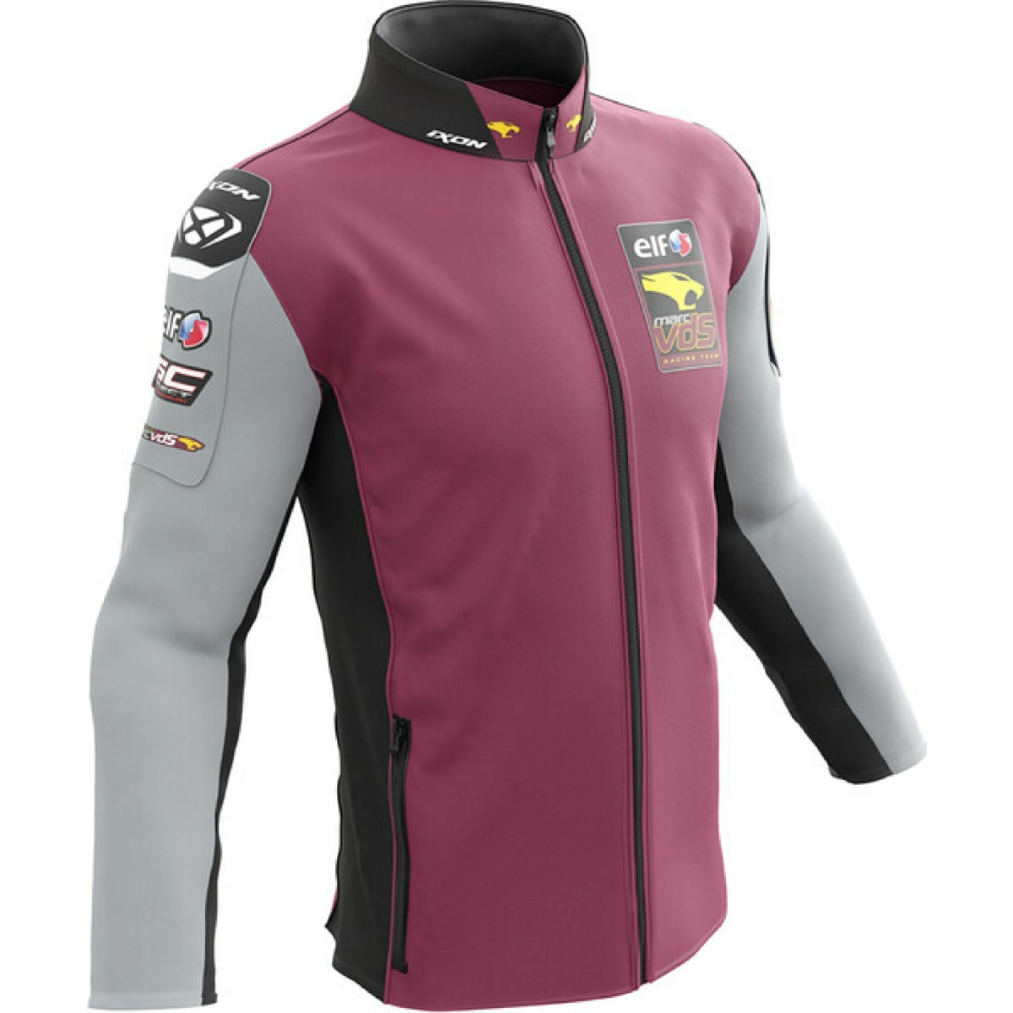 Sweat-Shirt Ixon Sw1 VDS 22 Bordeaux Gris Noir - 2XL