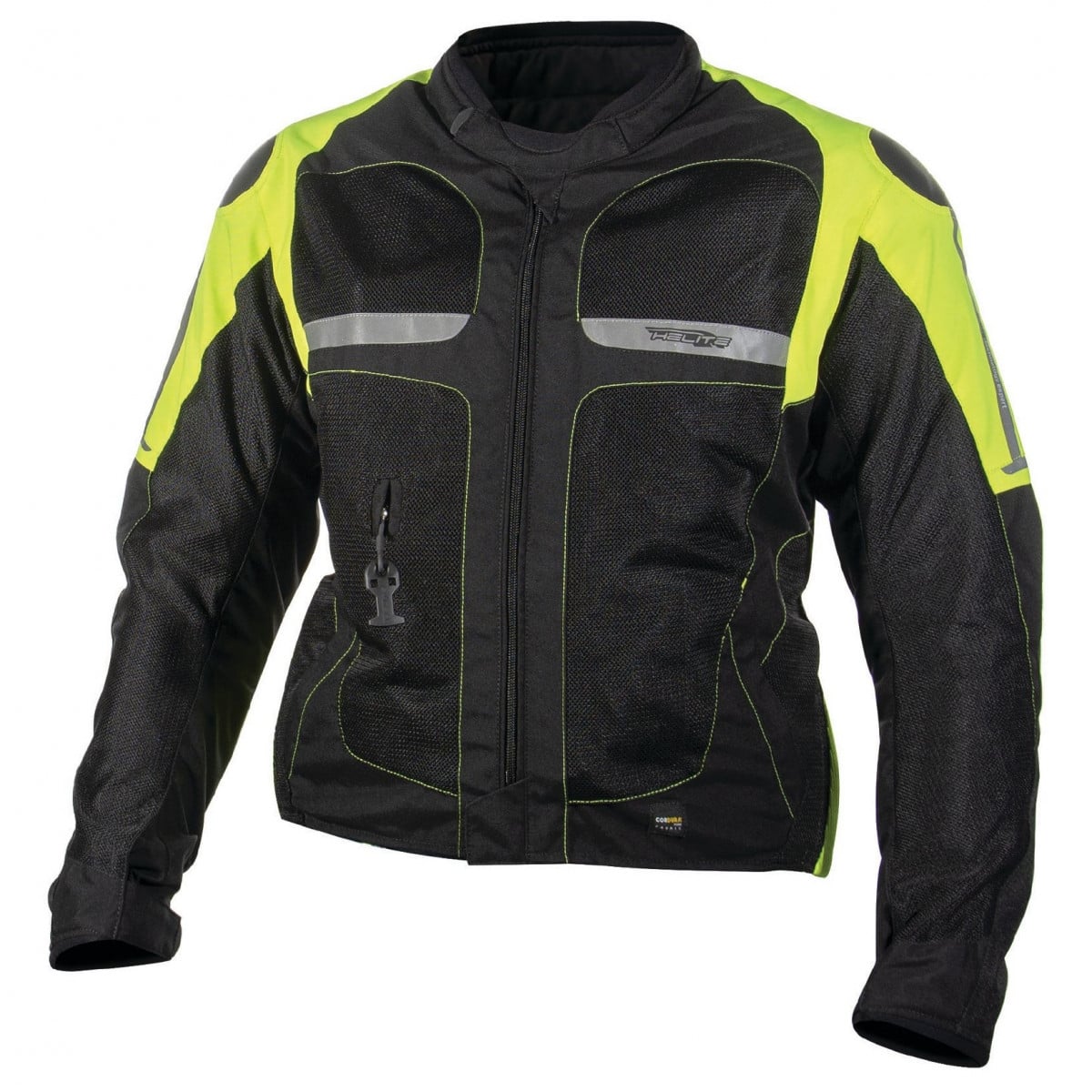 Blouson Airbag Helite Vented Hi-Vis Noir Jaune Fluo / XL