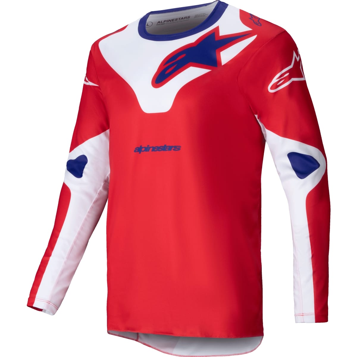MAILLOT ALPINESTARS RACER VEIL MX25 L/ROUGE BLANC 3012