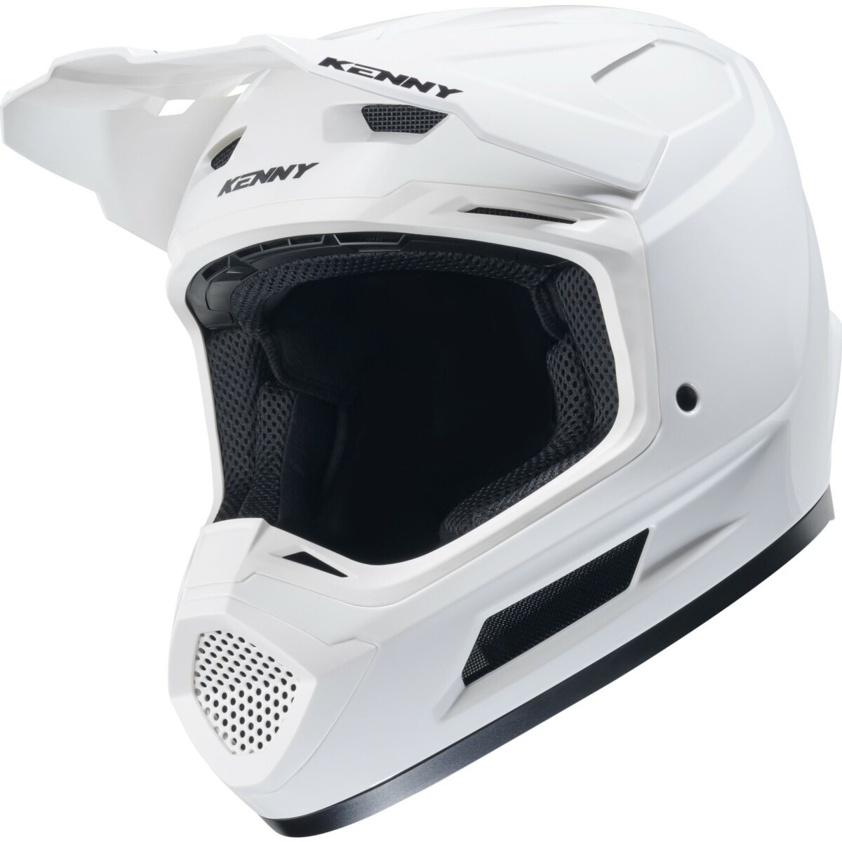CASQUE CROSS KENNY PERFORMANCE SOLID BLANC BRILLANT / 2XL