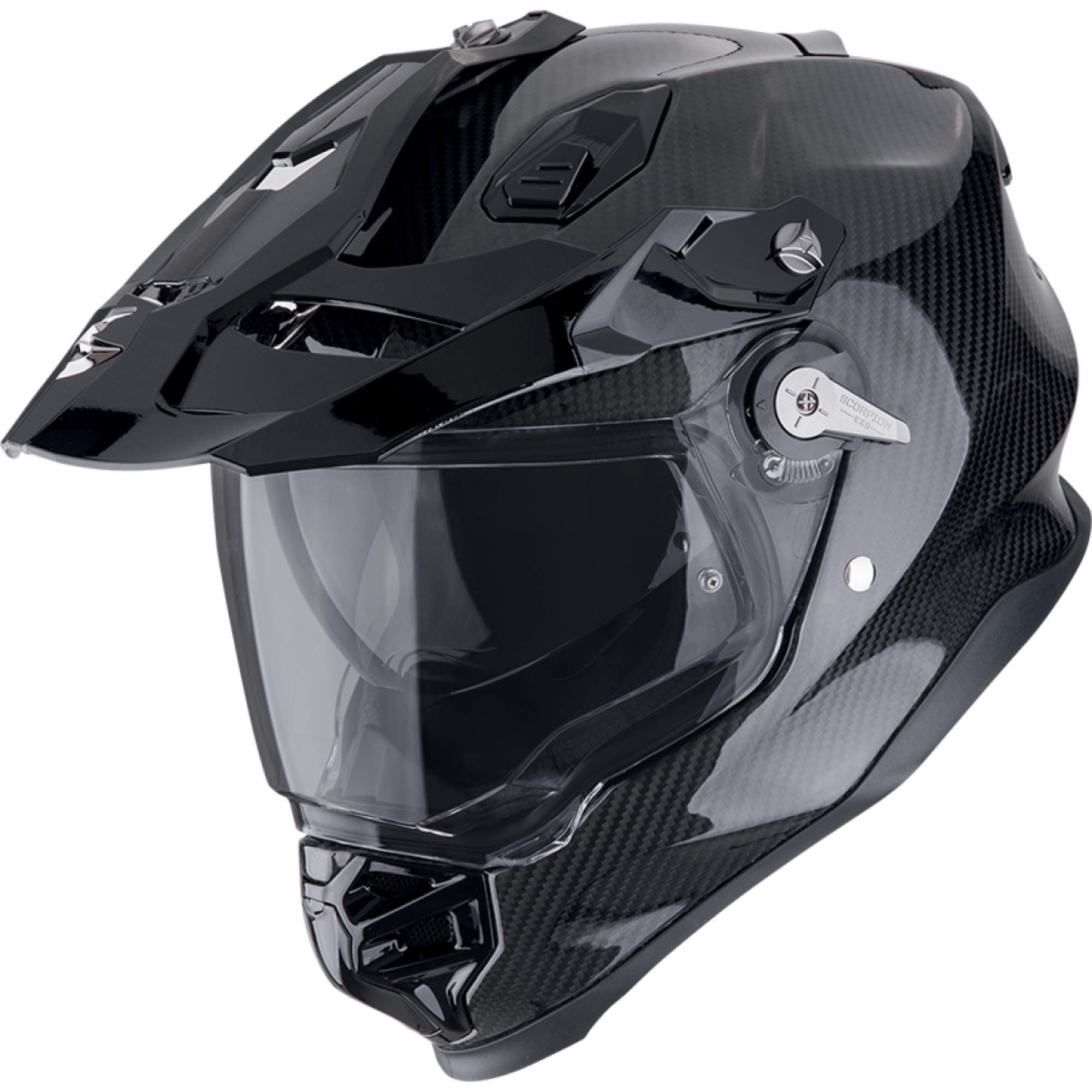 Casque Scorpion ADF 9000 Carbon Air Solid Noir - 2XL