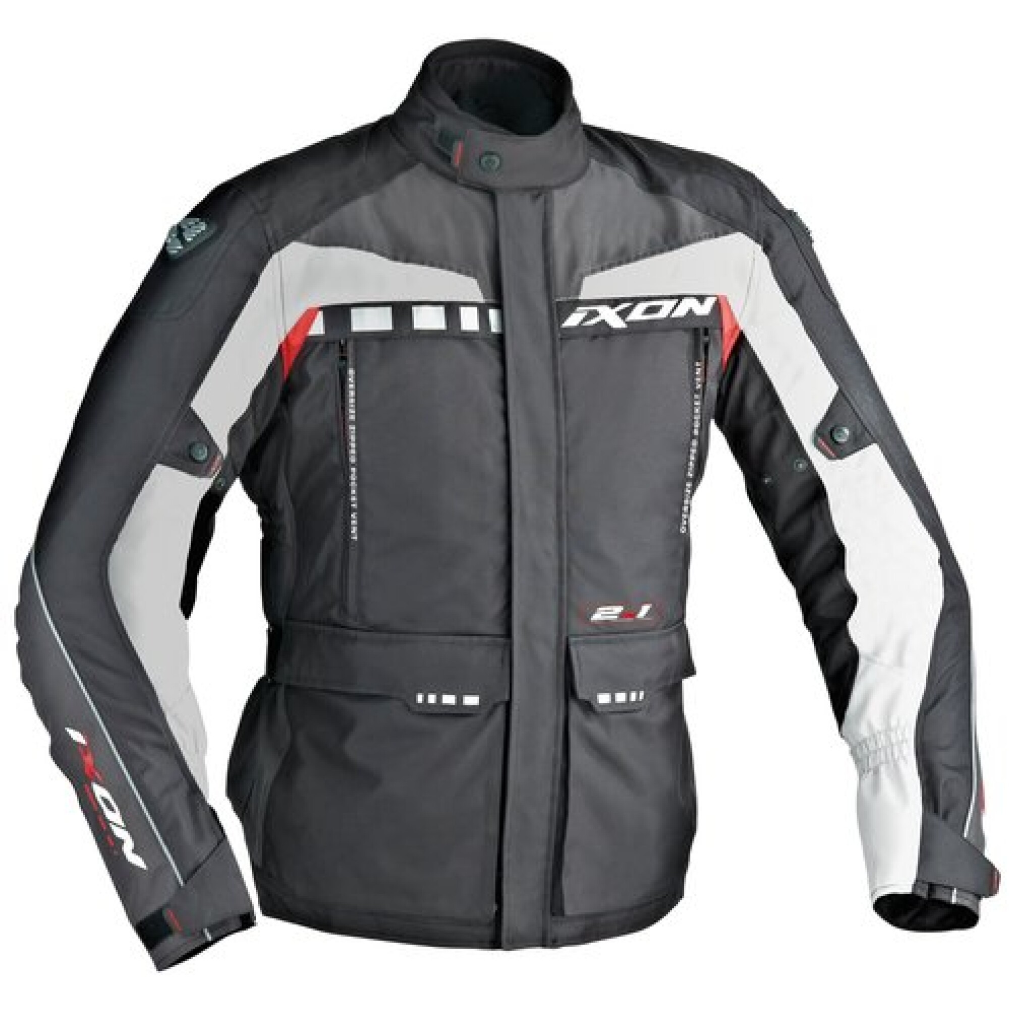 Veste Ixon Corsica Noir Gris Rouge - 2XL