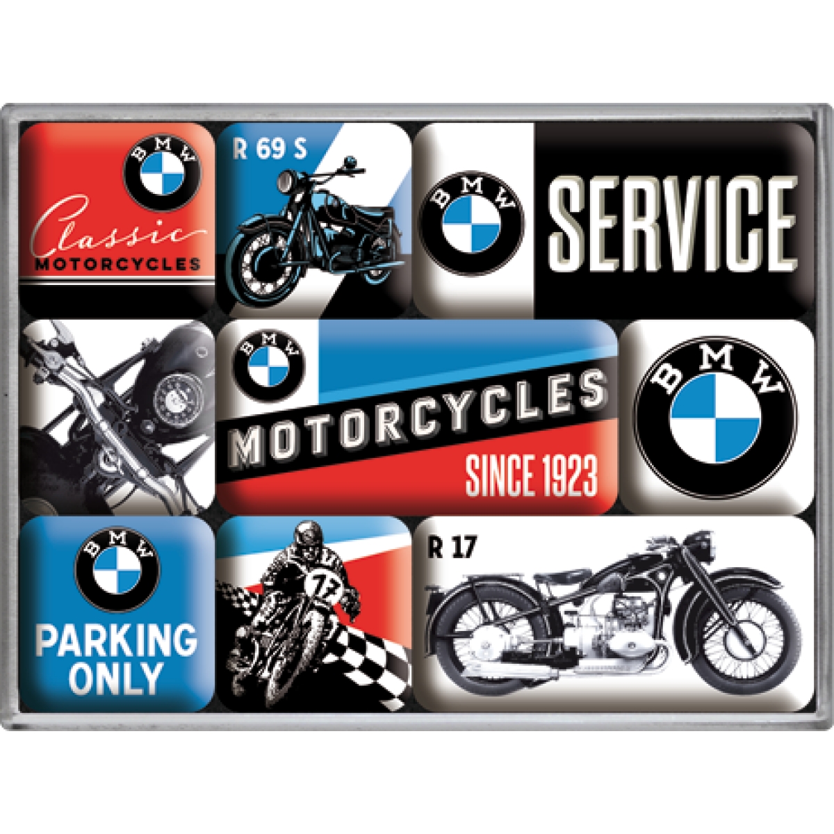 MAGNET NOSTALGIC ART BMW MOTORCYCLES