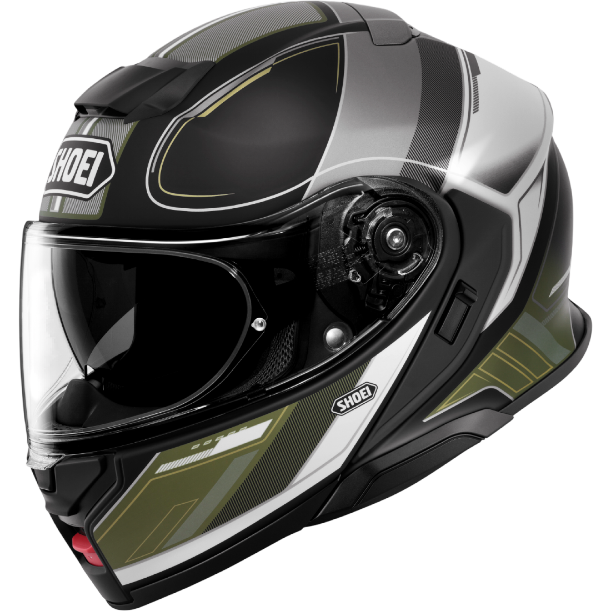 Casque Shoei Neotec 3 Sharpen TC-11 Noir Vert Gris - 2XL