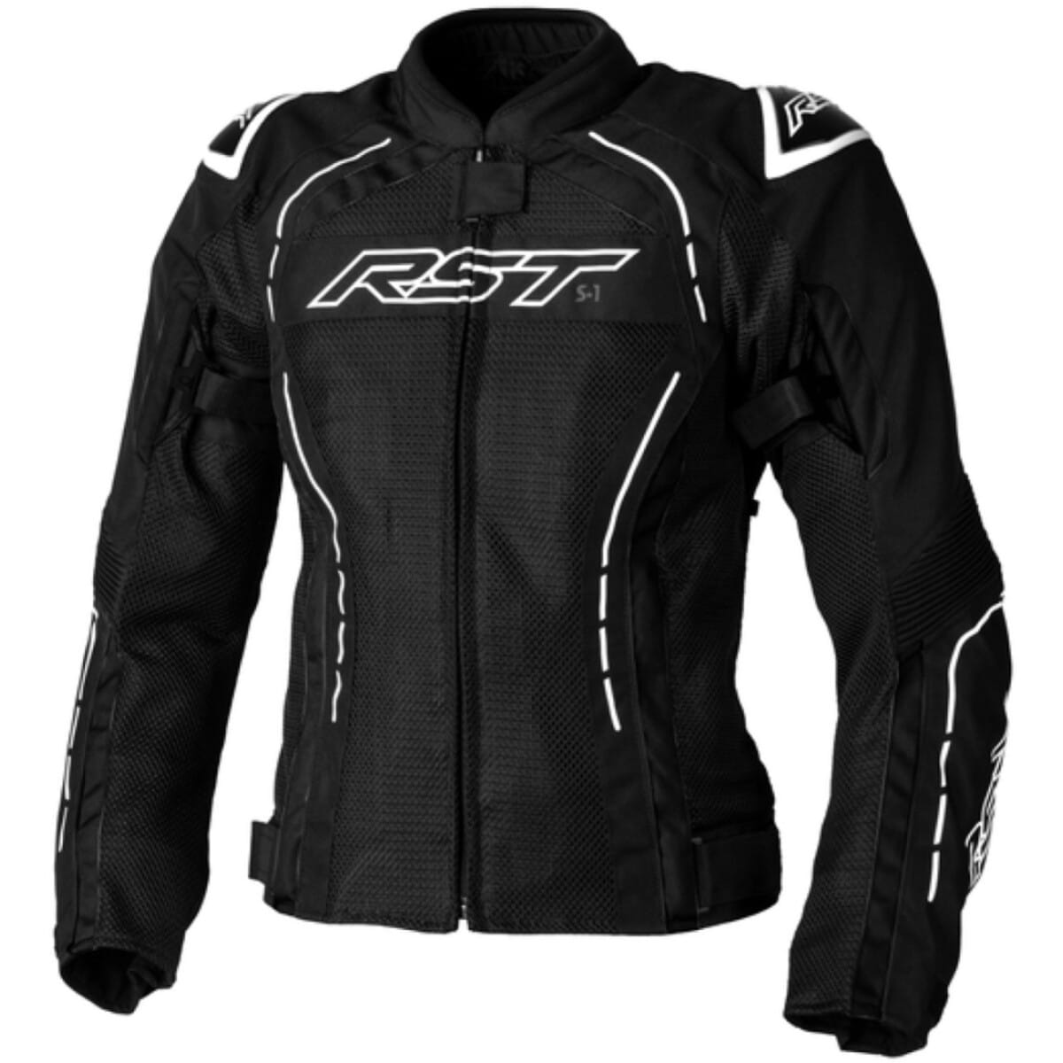 BLOUSON LADY RST S-1 MESH NOIR BLANC / 2XL