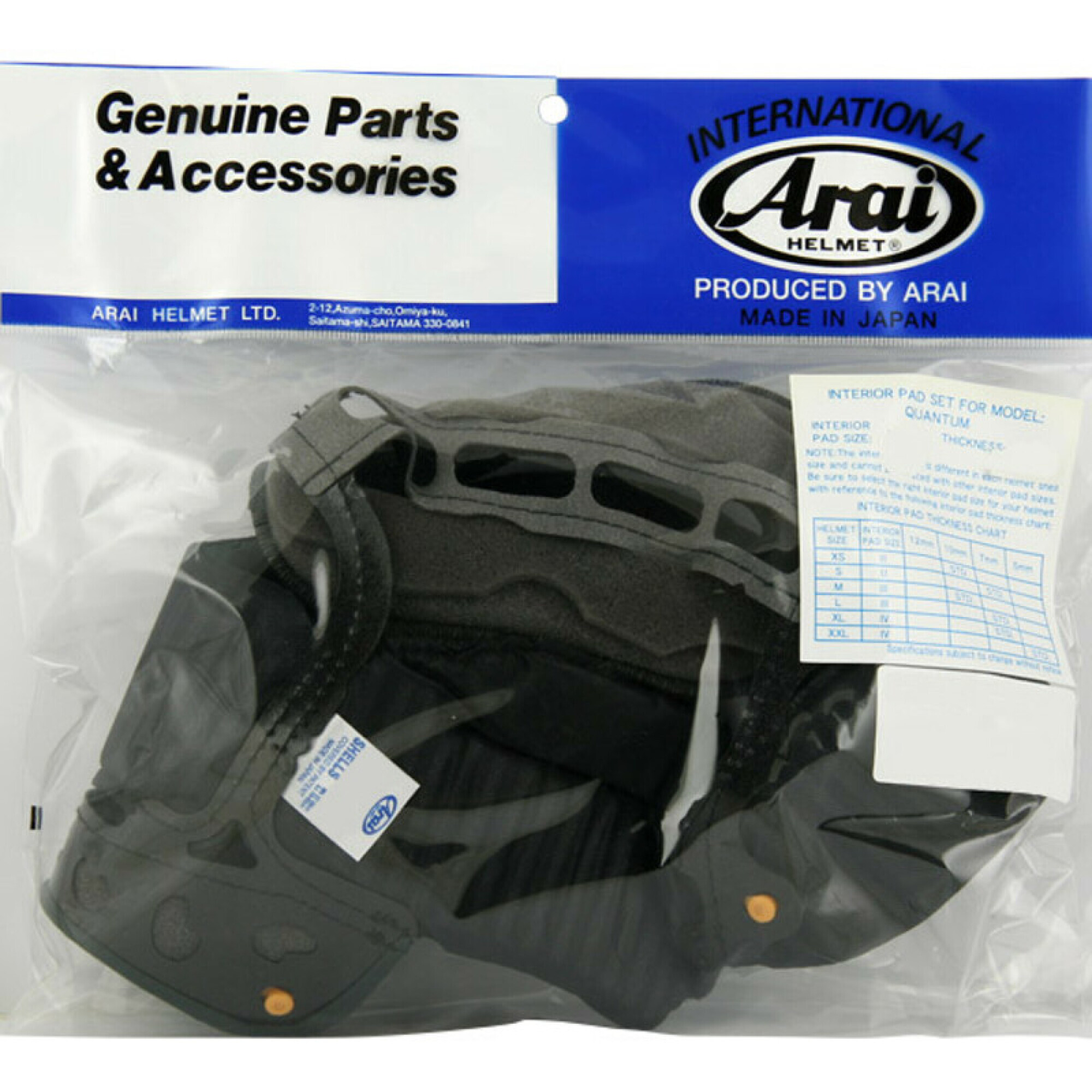 Coiffe De Casque Arai Dry-Cool Quantum - 10 mm