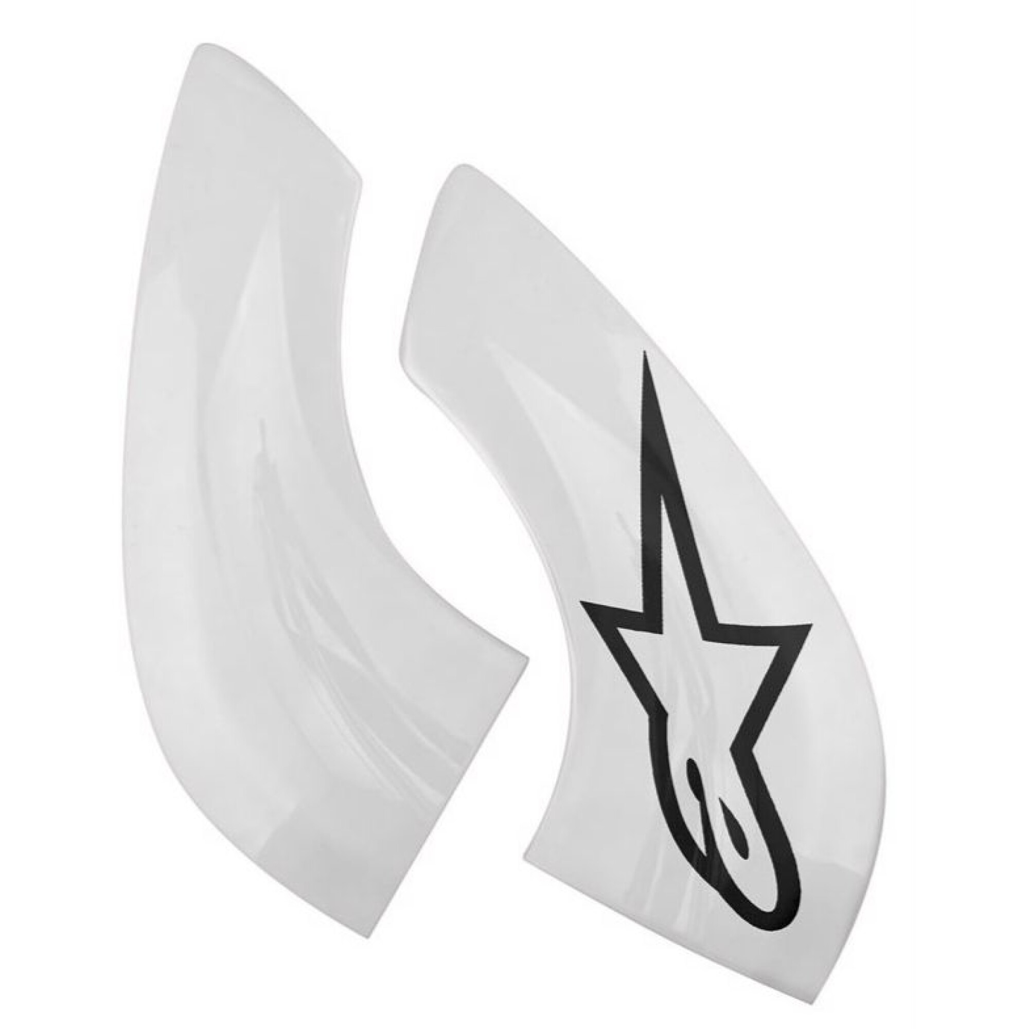 Plaque De Menton Alpinestars Pour BNS Pro Blanc Noir