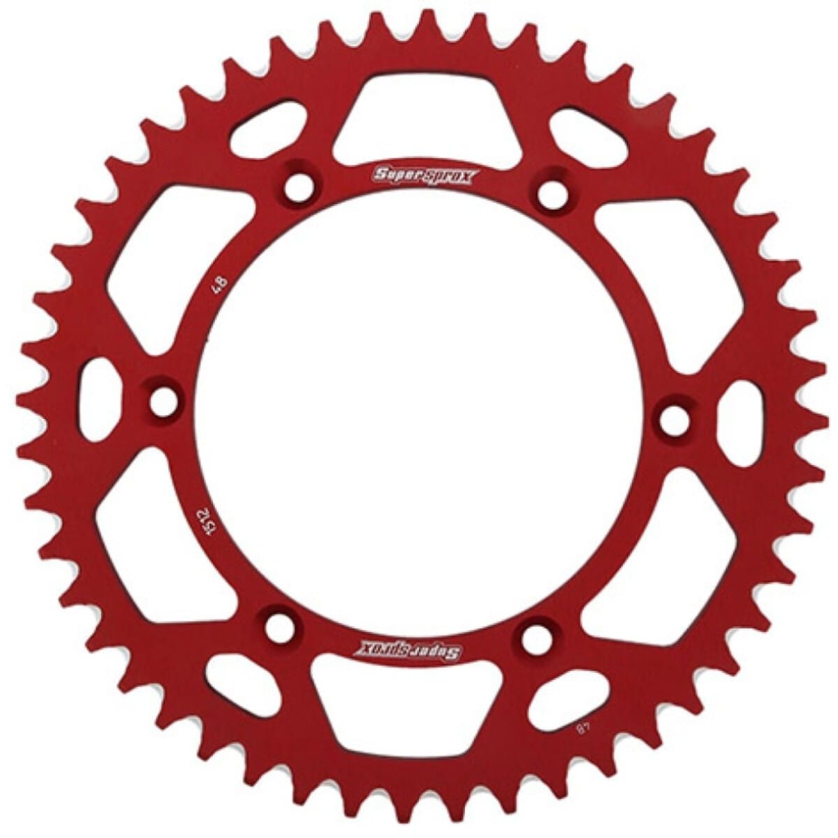 Couronne Alu Supersprox Ral-1512:48 Rouge