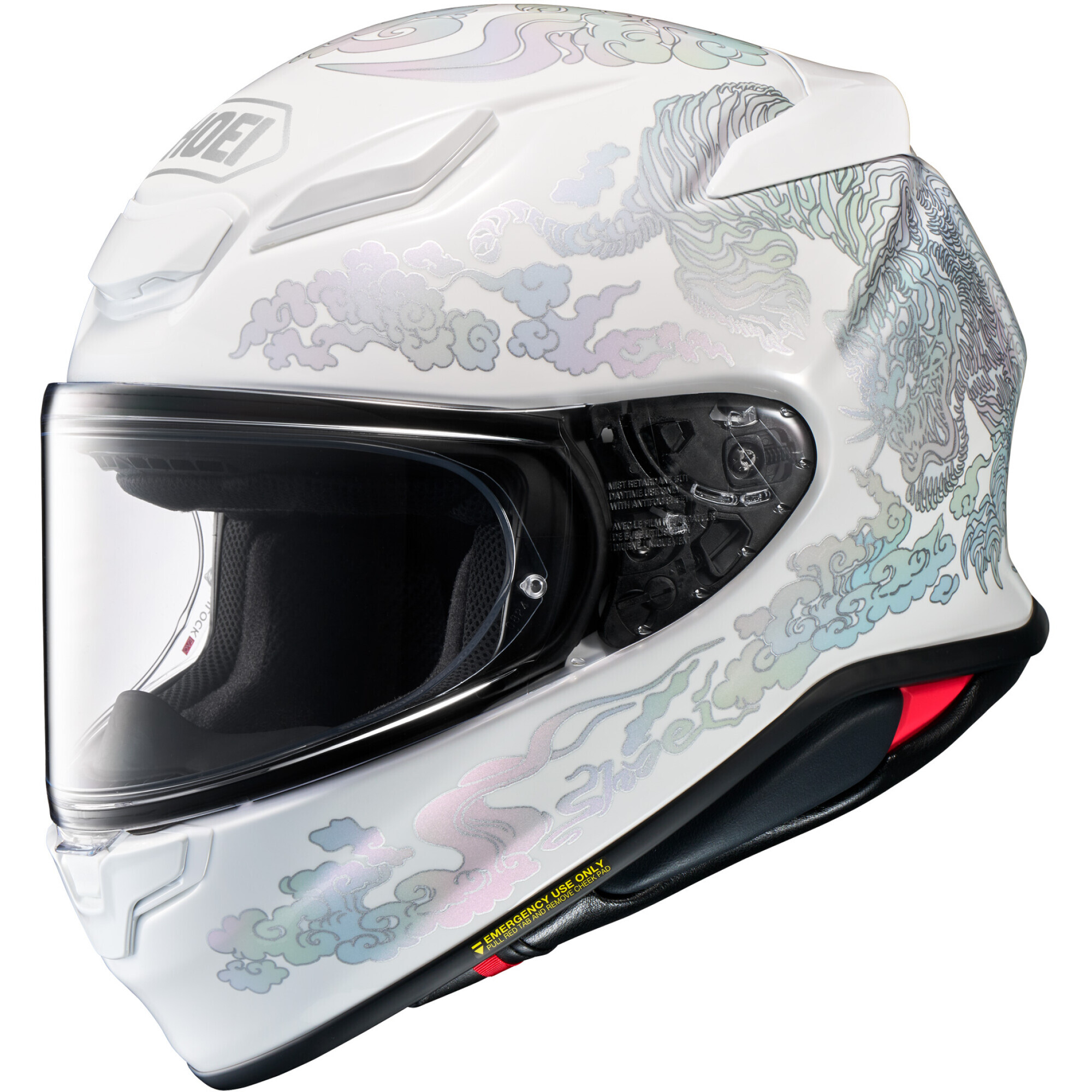 Casque Shoei NXR2 Fearless TC6 Blanc - 2XL