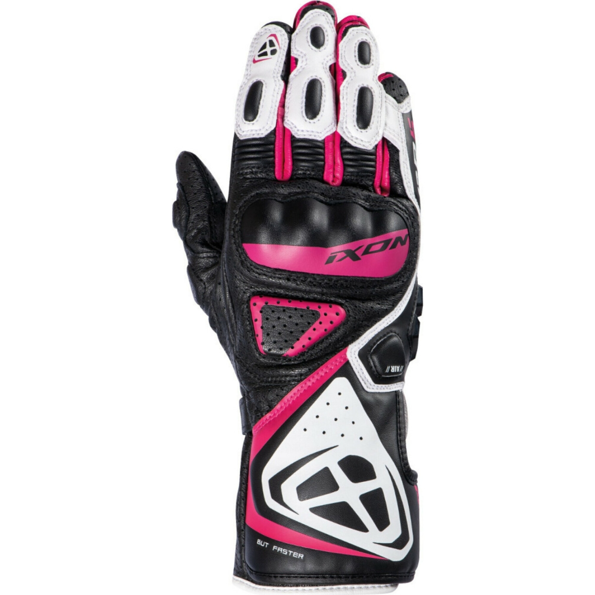 Gants Femme Ixon GP5 Air Noir Blanc Fuchsia - 2XL