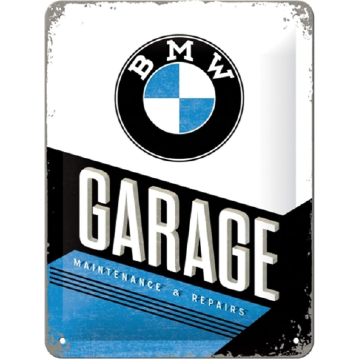 PLAQUE NOSTALGIC ART BMW GARAGE 15X20