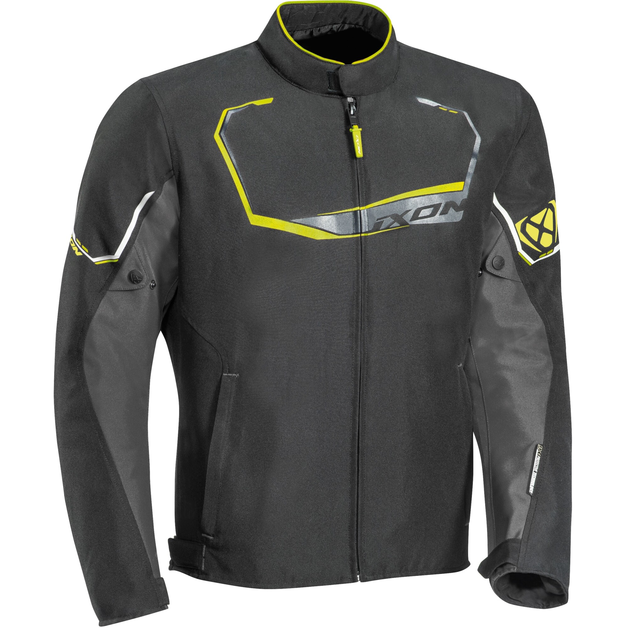 Blouson Ixon Challenge Noir Gris Jaune Vif - 2XL