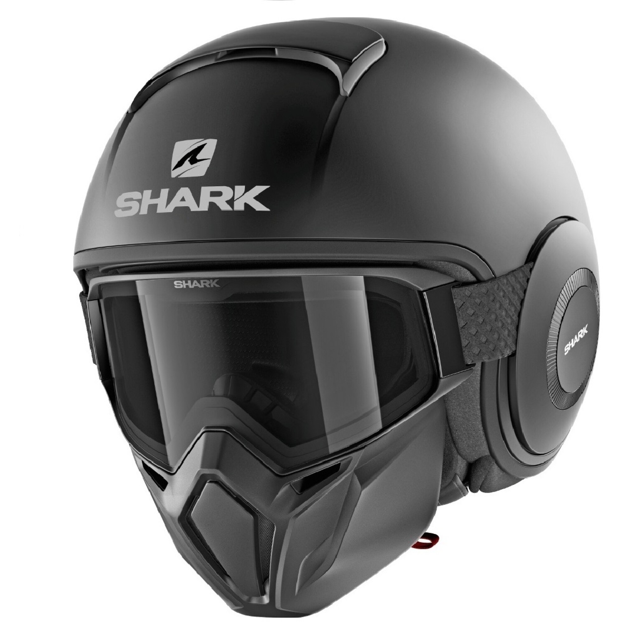Casque Shark Street Drak Blank Mat KMA Noir - L