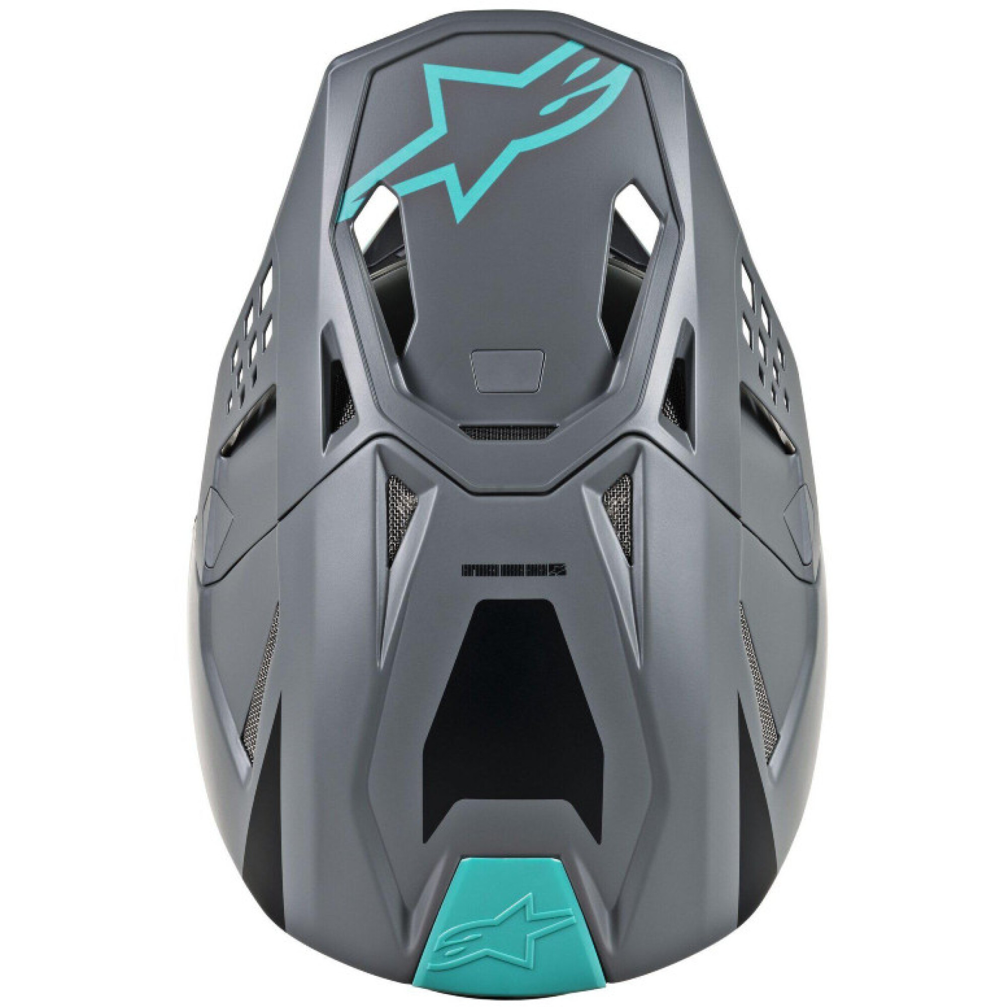 Casquette Alpinestars Supertech S-M8 Radium Gris Turquoise Mat