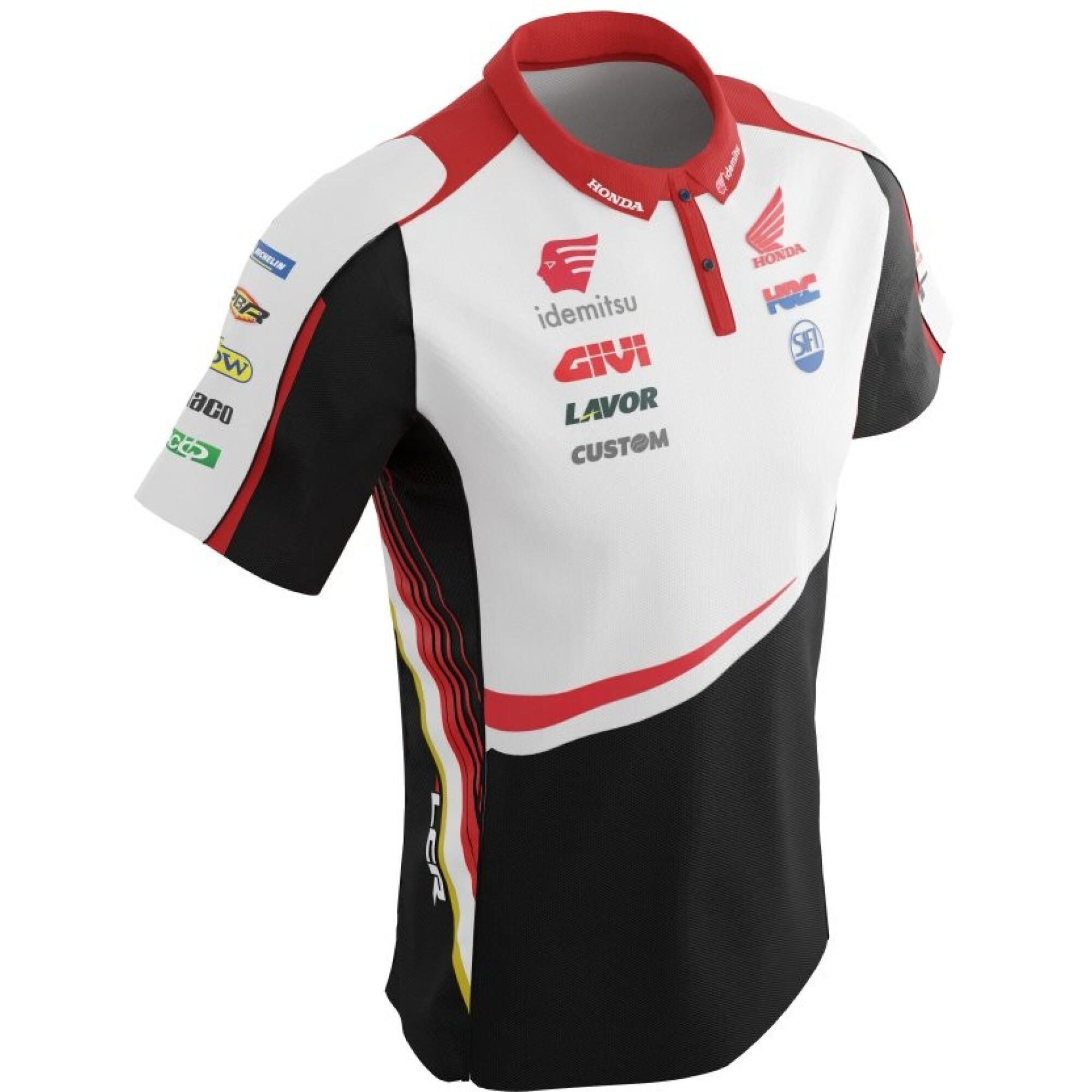 Polo Ixon LCRT P01 Replica 2022 Noir Blanc Rouge - 2XL