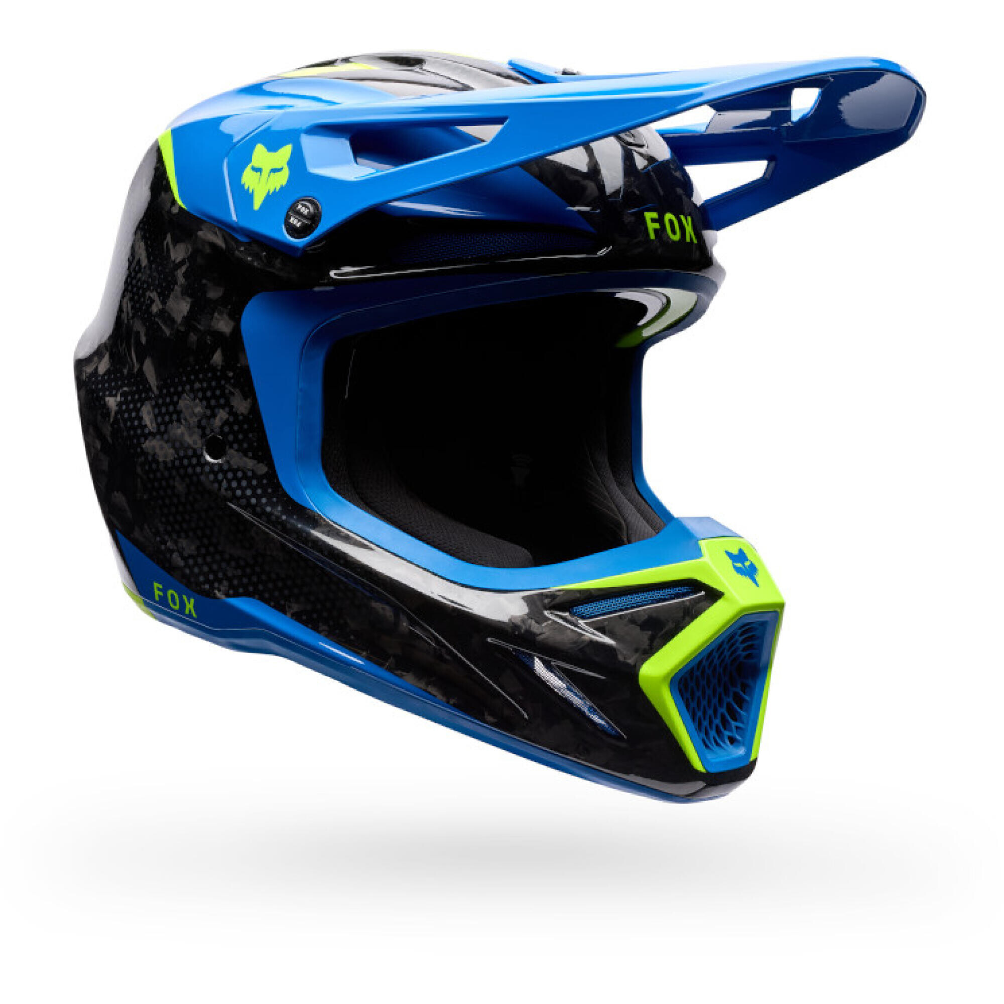 Casque Cross Fox V3 RS Tactile Bleu - 2XL