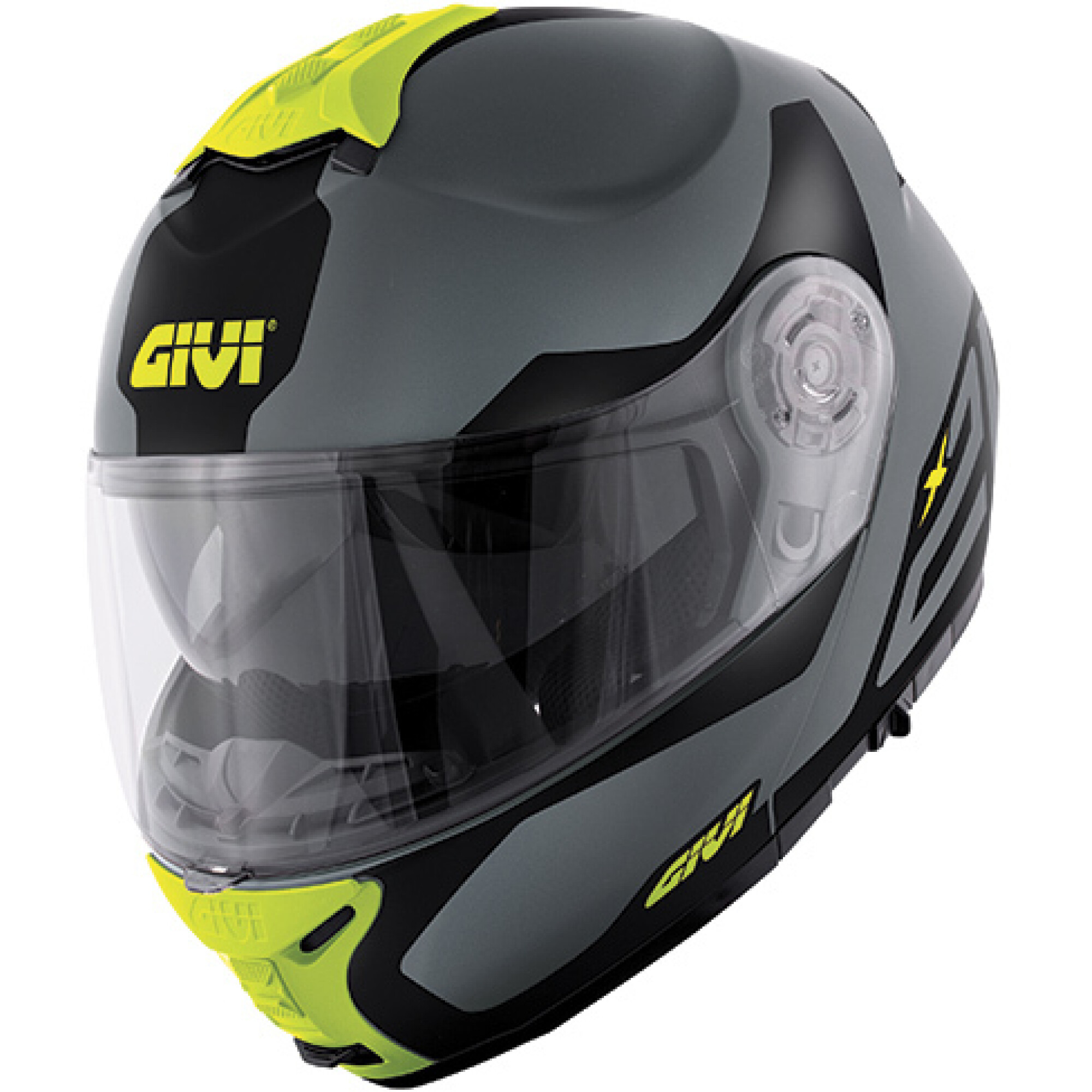 Casque Givi X.21 Challenger Spirit Gris Mat Jaune - 2XL