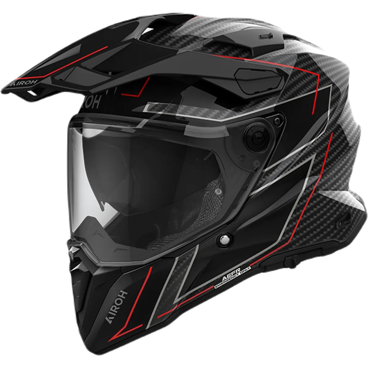 CASQUE AIROH COMMANDER 2 CARBON STYLISH NOIR BRILLANT / M