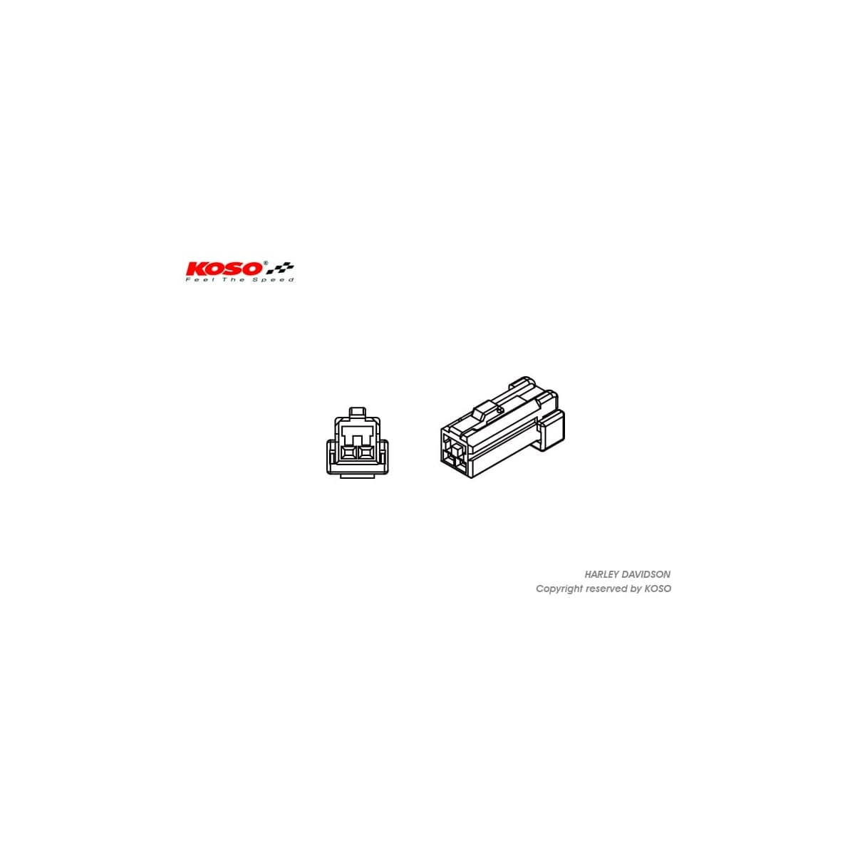 Adaptateur Clignotant Koso Harley Davidson