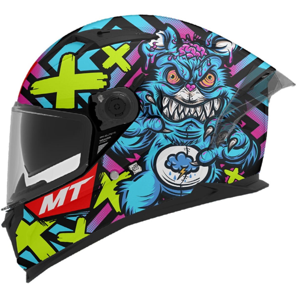 CASQUE MT BRAKER SV CRAZY TEDDY B7 L/MULTI
