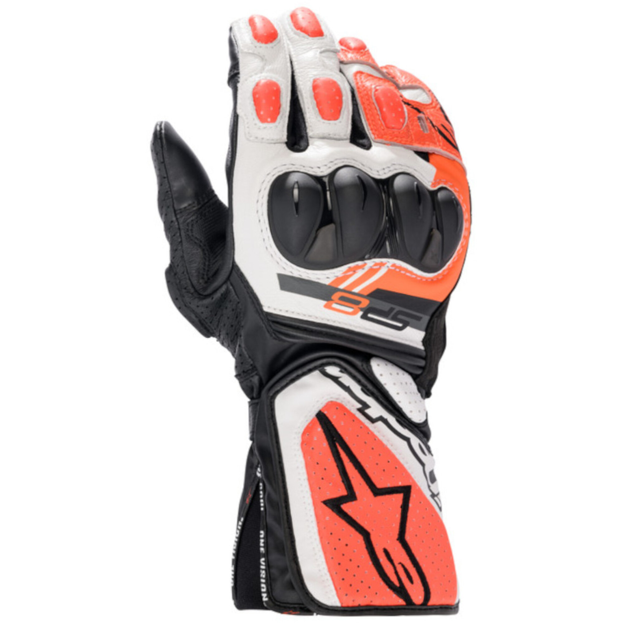 Gants Alpinestars SP-8 V3 Noir Rouge Blanc - 2XL