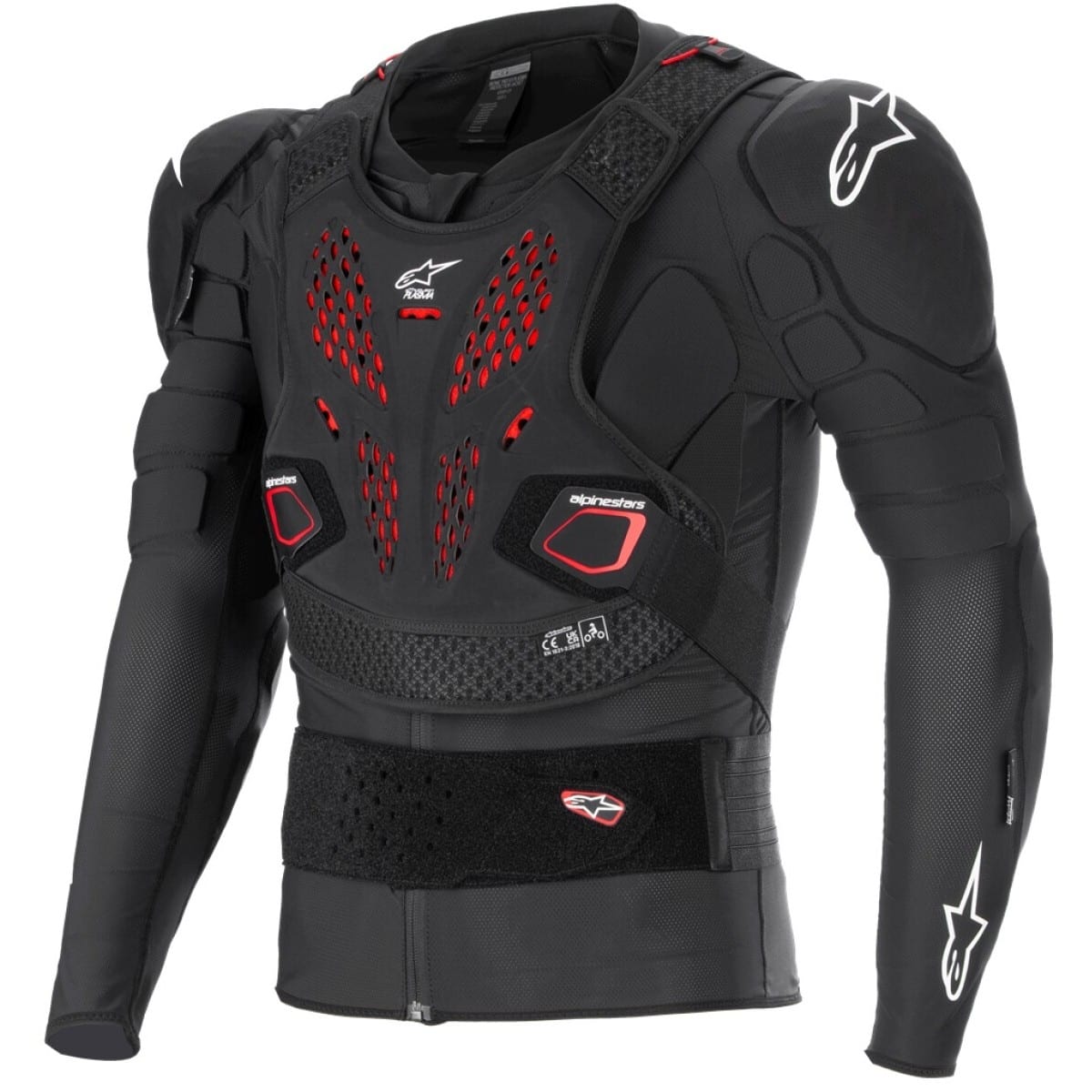 GILET ALPINESTARS BIONIC V3 PLASMA MX25 XXL/NOIR BLANC ROUGE 132