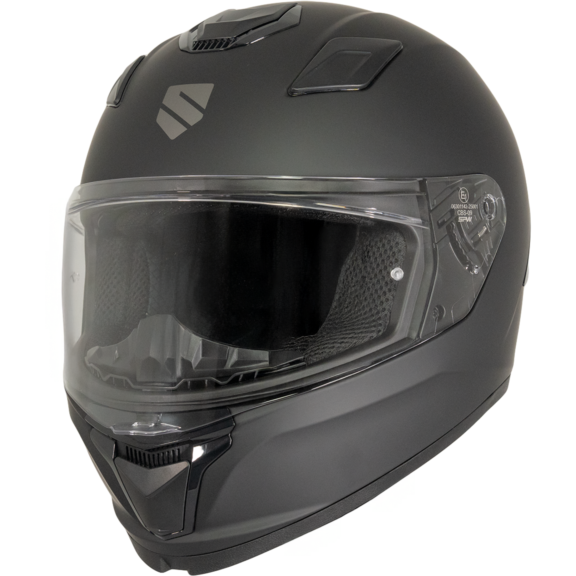 Casque SPW S-607 Solid Noir Mat - 2XL