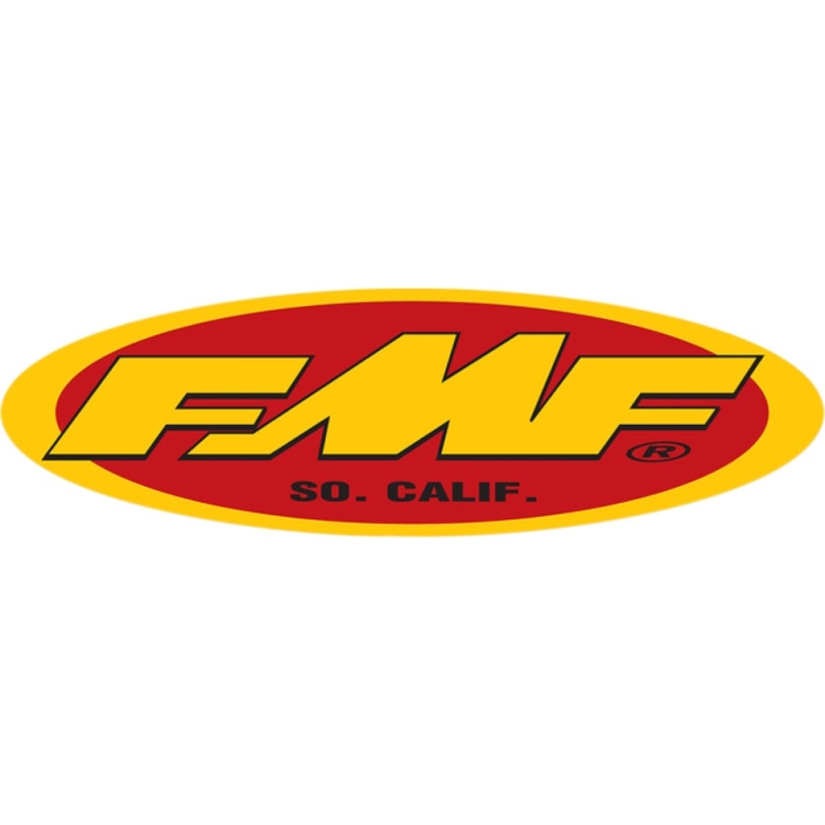 Autocollant FMF Échappement Jaune Rouge