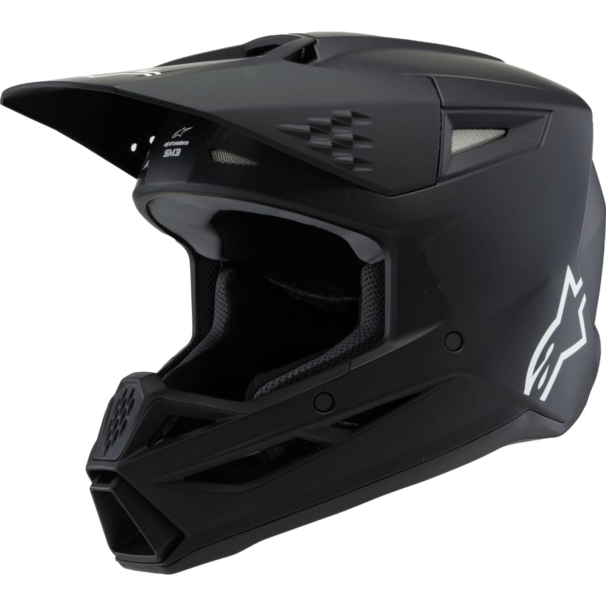 CASQUE ALPINESTARS S-M3 YOUTH SOLID MX26 YL/NOIR MAT 110