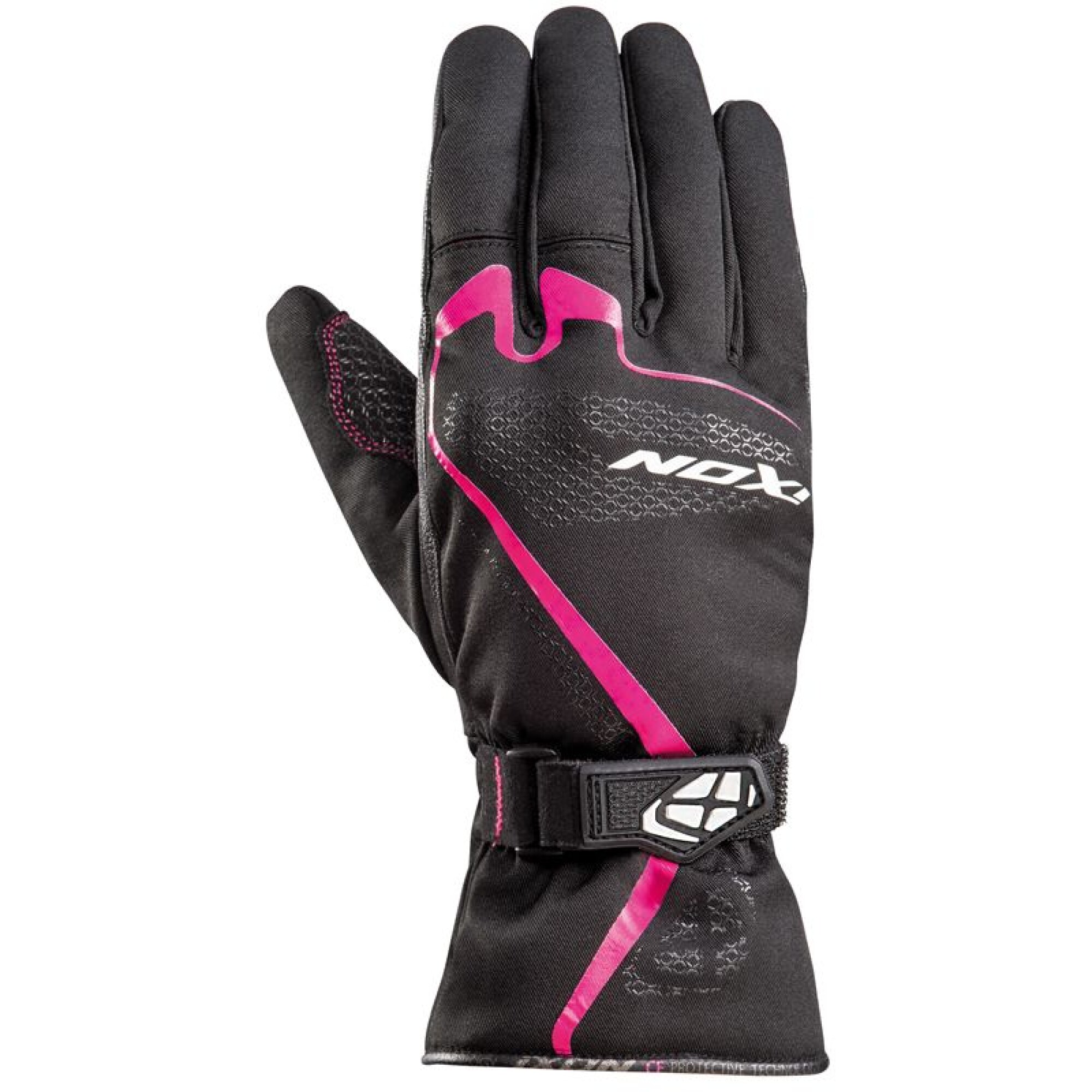 Gants Ixon Femme Lady Pro Indy Noir Fuchsia - 2XL