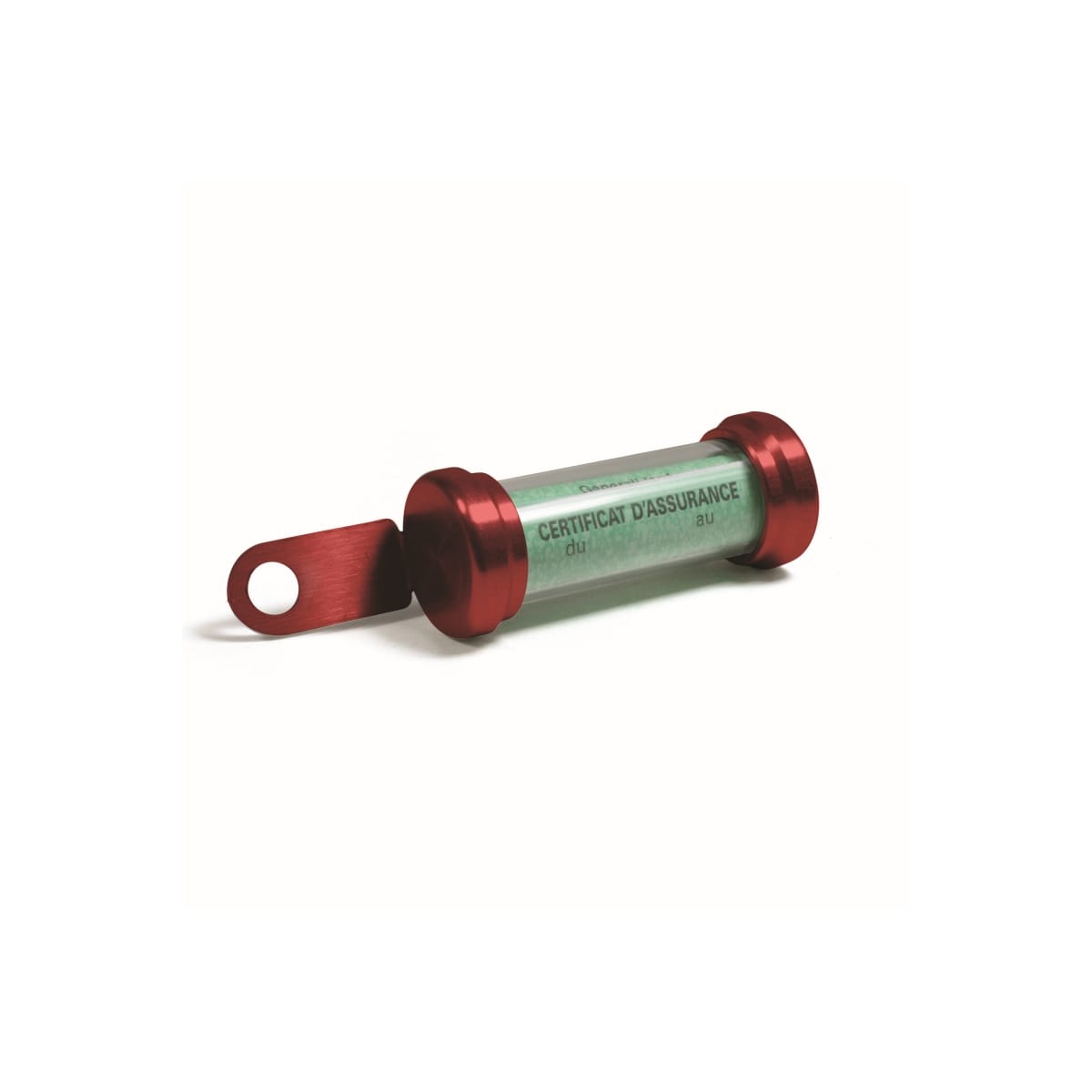 Porte Vignette Chaft Tube Rouge