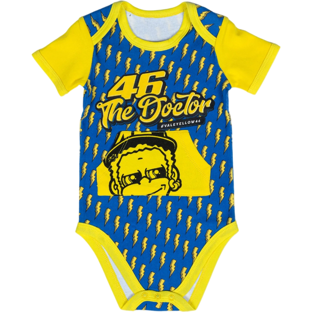 BODY BABY VR46 THE DOCTOR ECLAIR 12MOIS/BLEU JAUNE