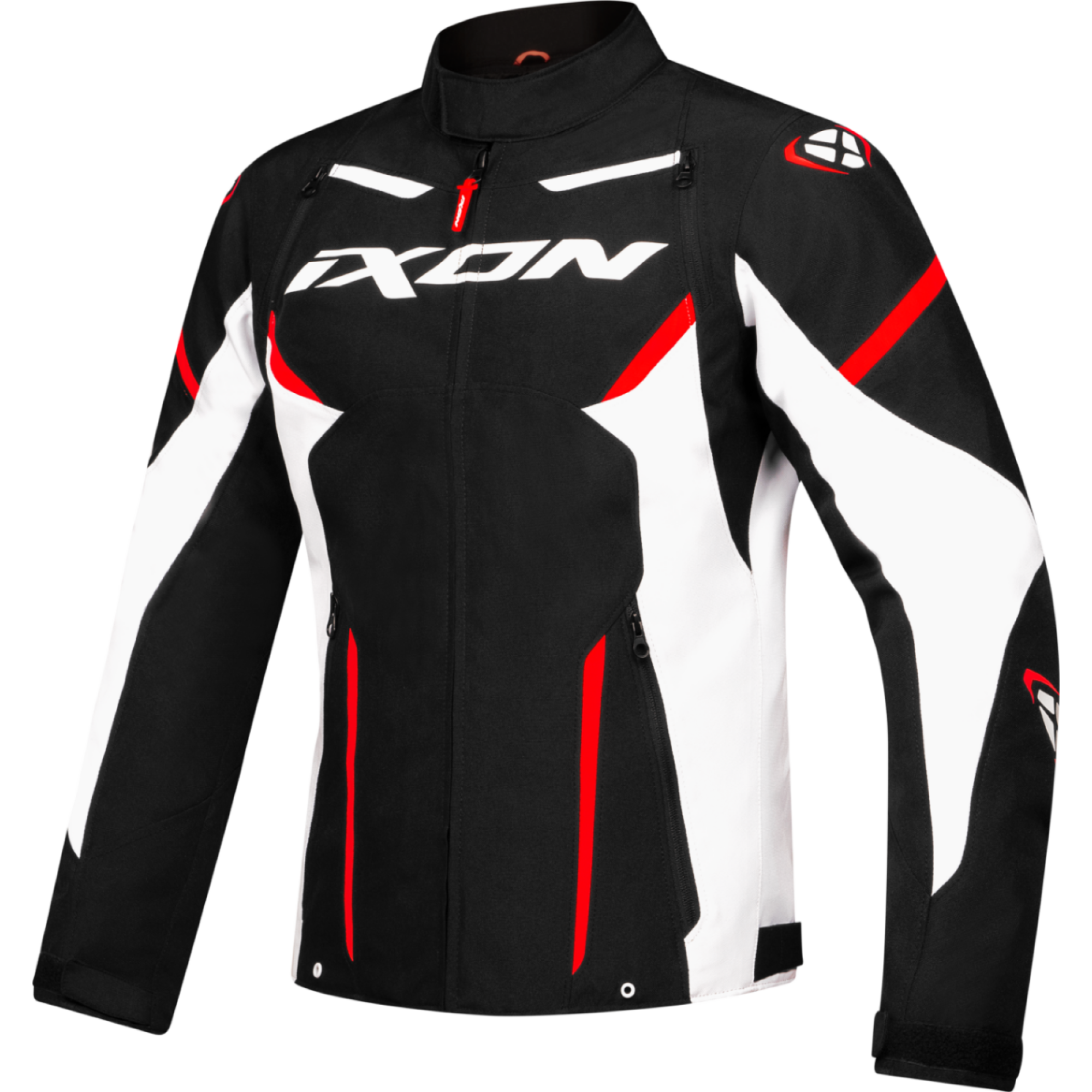 Blouson Ixon Striker Noir Blanc Rouge Vif - 2XL