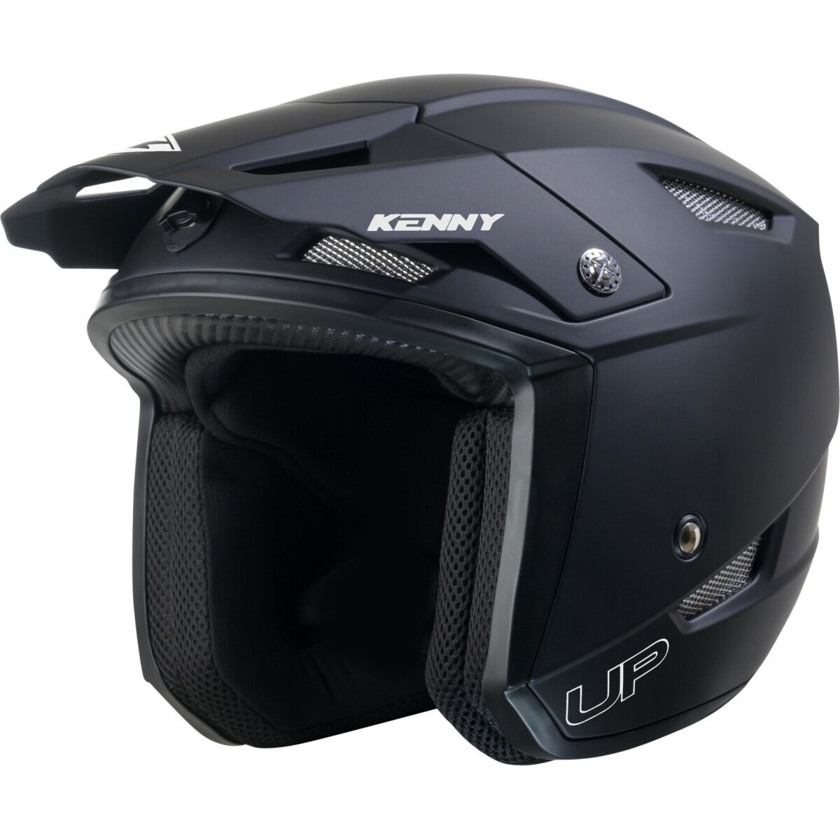 CASQUE TRIAL KENNY TRIAL UP SOLID NOIR MAT / L